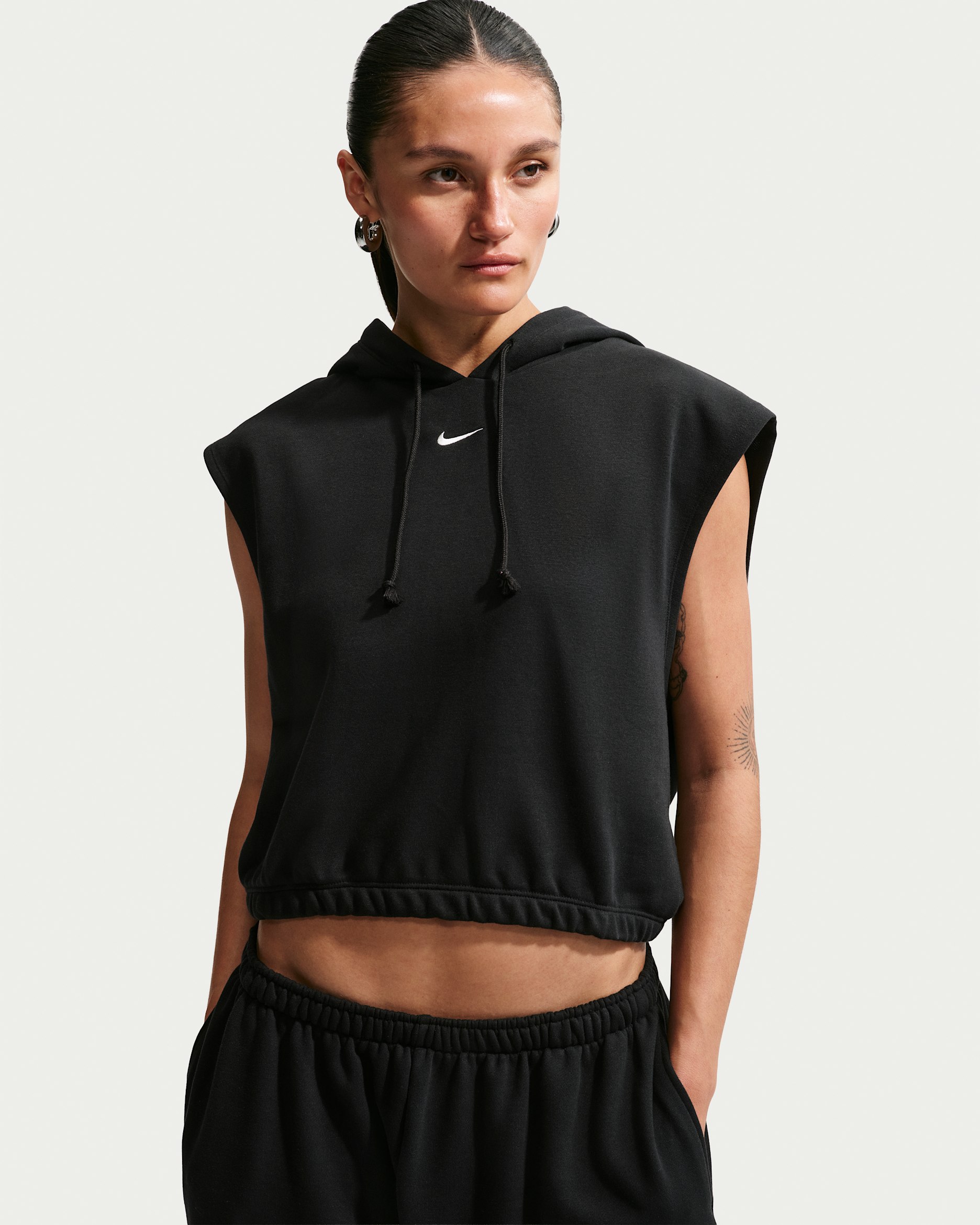Nike Sportswear Phoenix Fleece Women's Sleeveless Top - Black/Sail