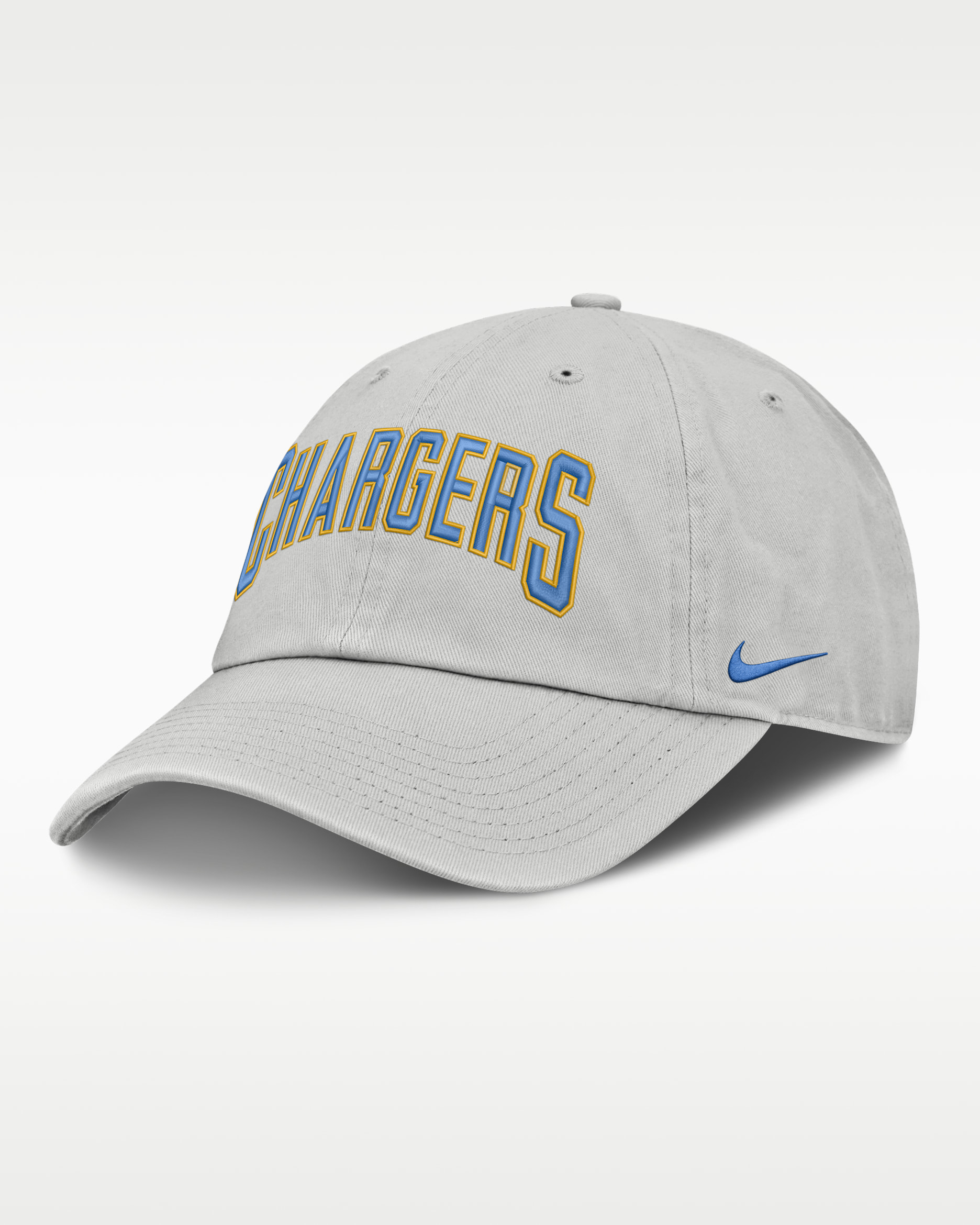 Los Angeles Chargers Primetime Club Arched Men's Nike NFL Adjustable Hat - Grey
