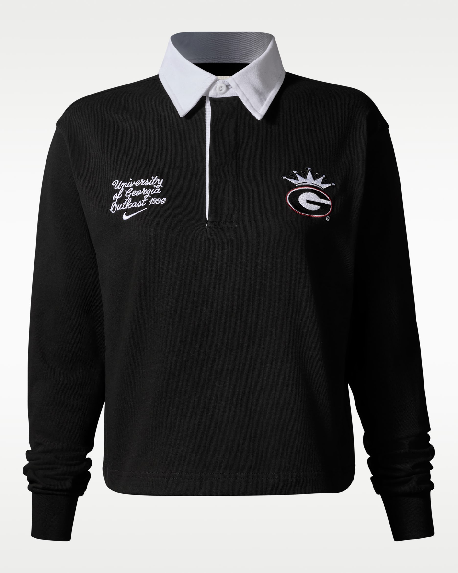 Womens Rugby Polo Nike x UGA x Outkast - Black/Red