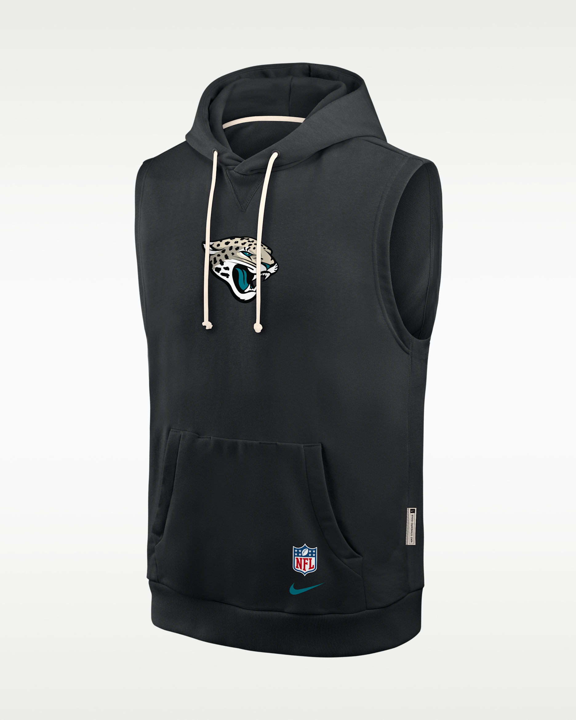 Jacksonville Jaguars Rivalries Collection Sideline Men's Nike Dri-FIT NFL Sleeveless Pullover Hoodie - Black