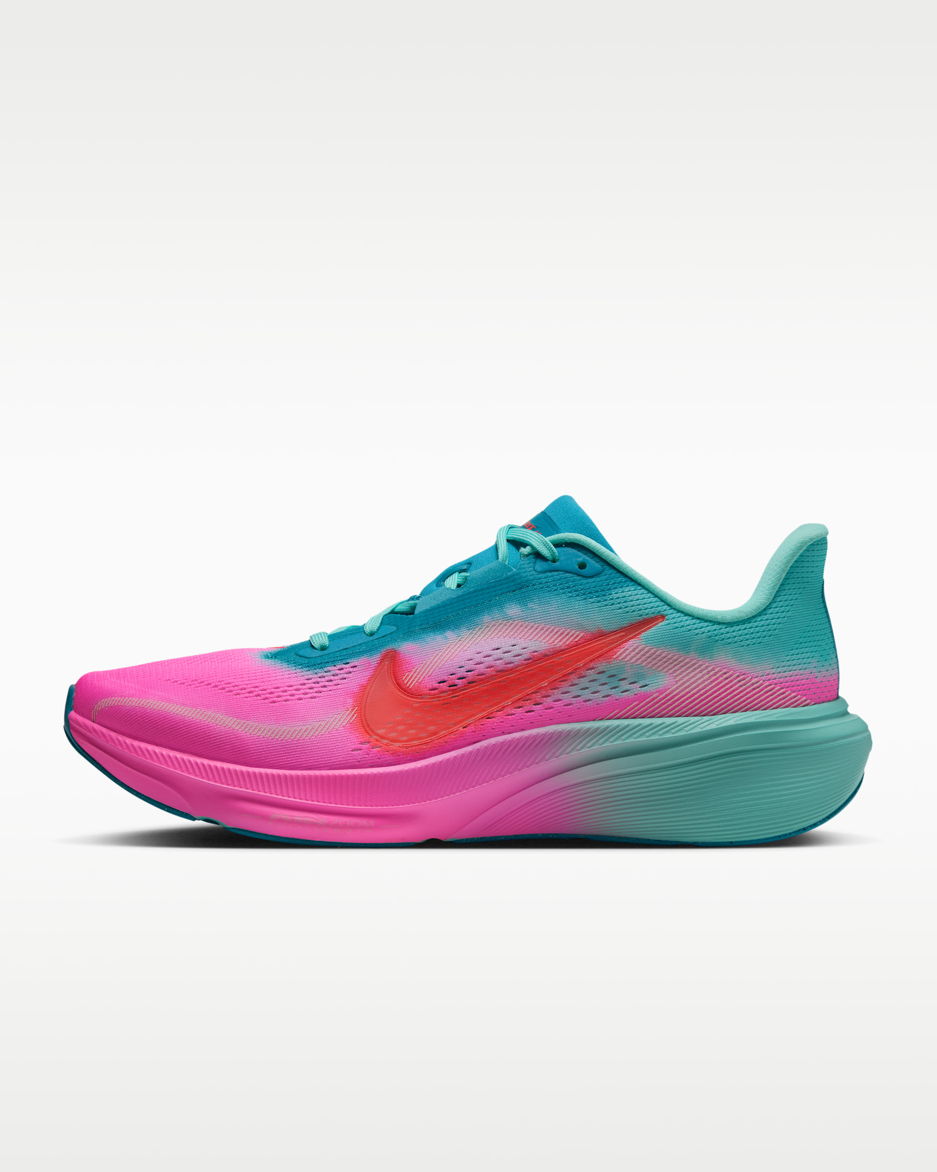 Nike Pegasus 42 Men's Road-Running Shoes - Pink Spell/Bleached Turquoise/Dusty Cactus/Laser Crimson