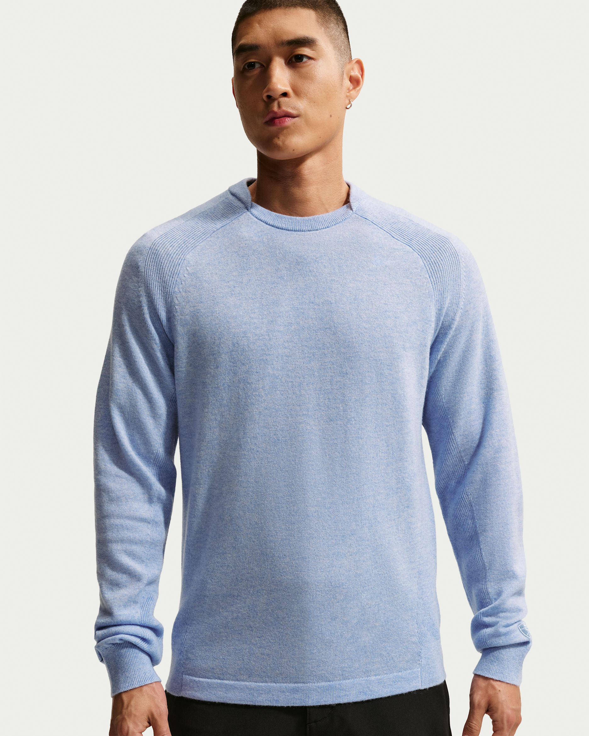 나이키 테일러드 퍼포먼스 남성 크루넥 골프 크루넥 탑 - 워크 블루/애션 슬레이트