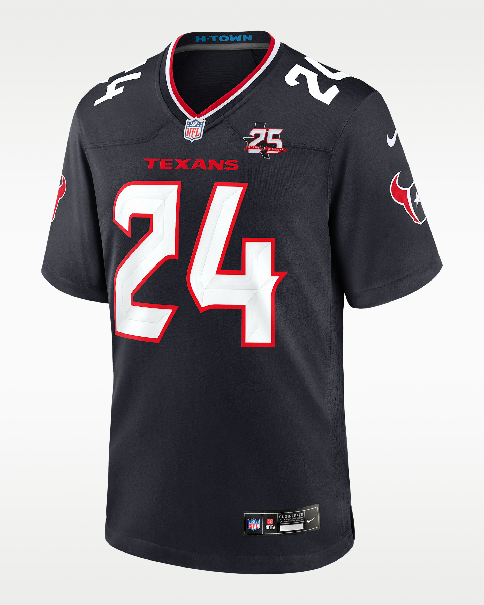 Derek Stingley Jr. Houston Texans 25th Season Men's Nike NFL Game Jersey - Navy