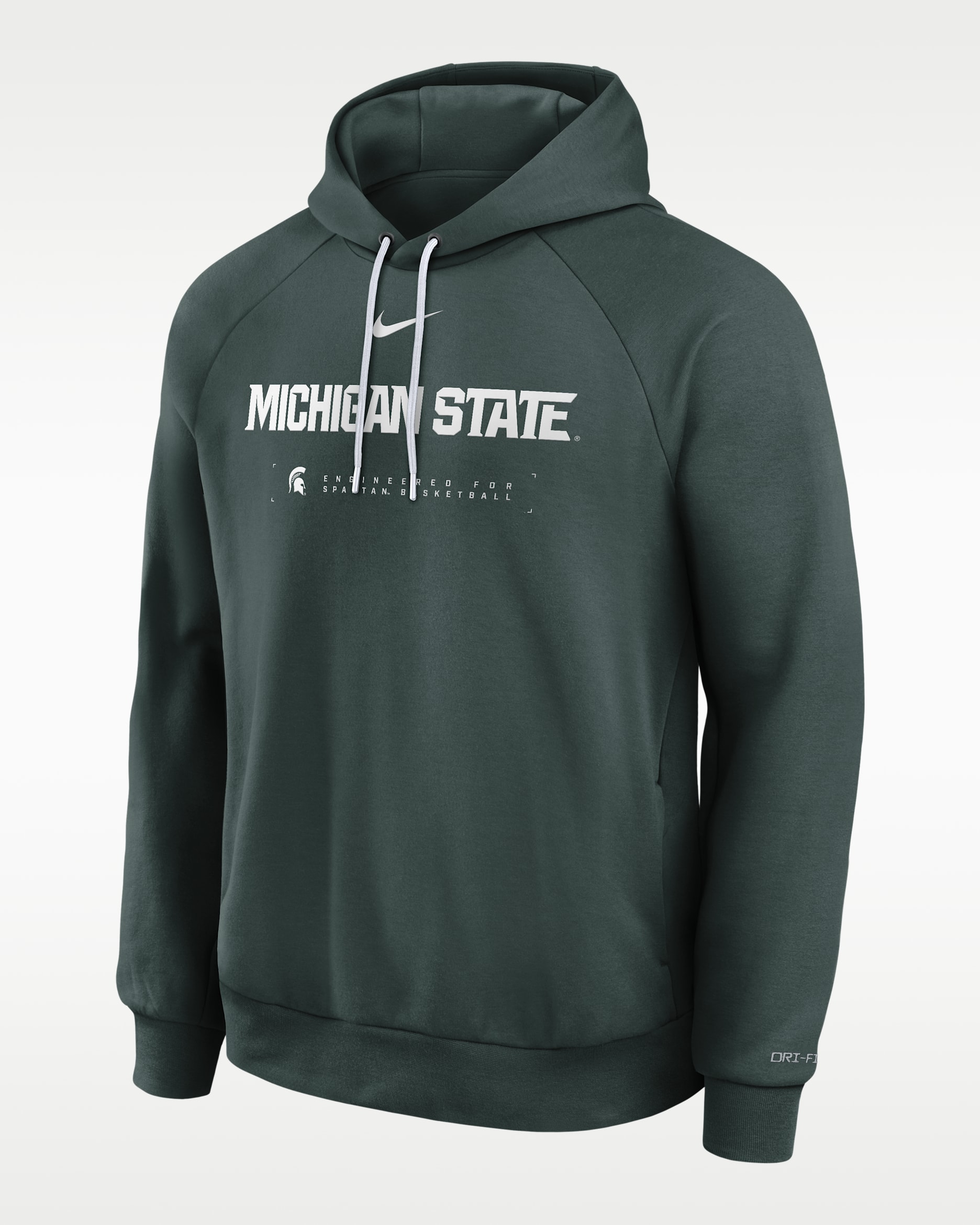 Michigan State Courtside Basketball Practice Men's Nike Dri-FIT Pullover Hoodie - Green