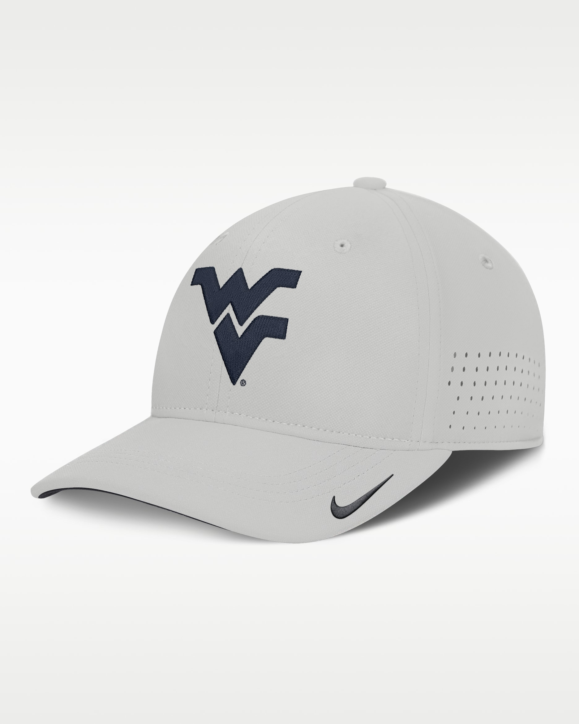 West Virginia Sideline Practice Men's Nike Dri-FIT College Hat - Grey