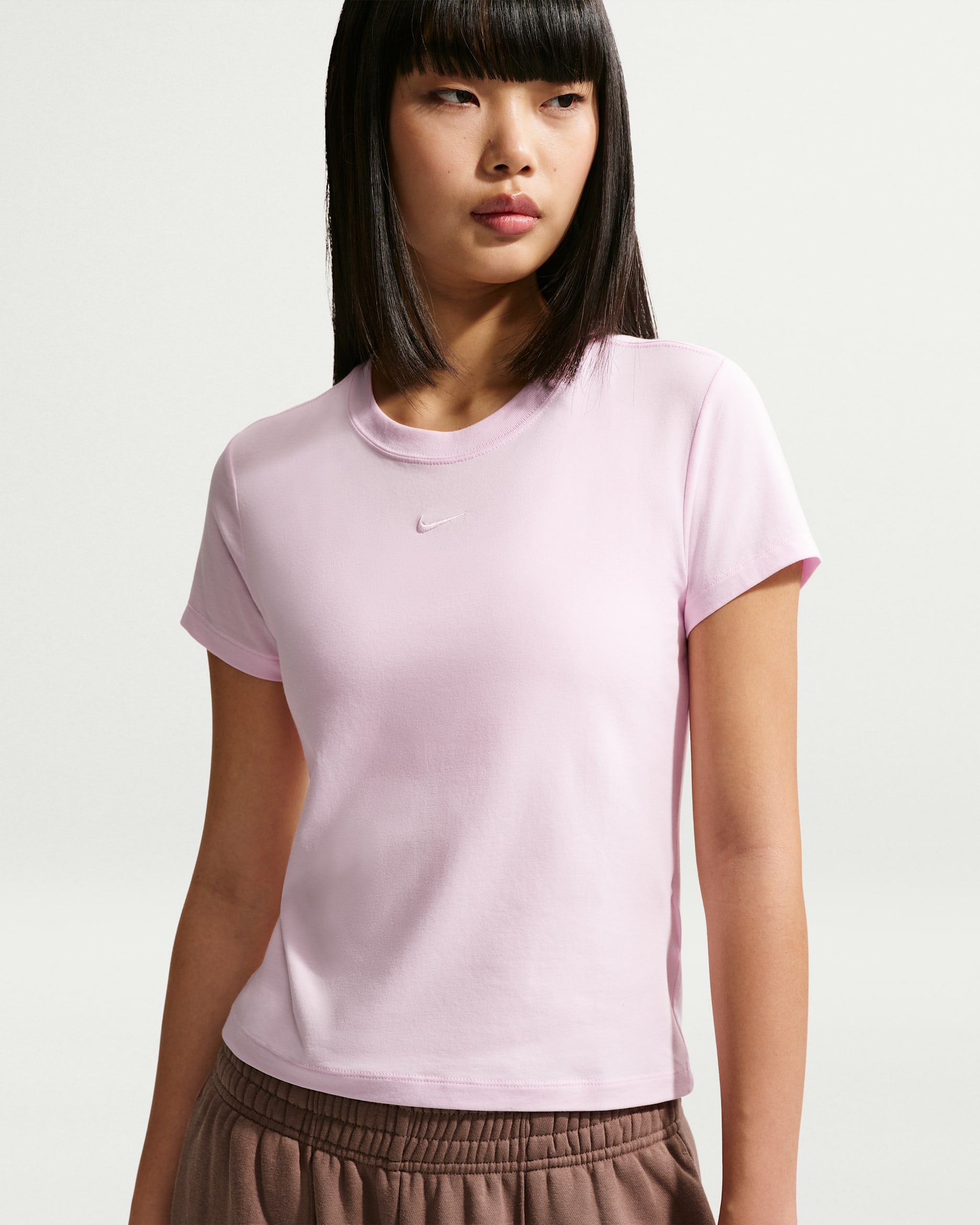 Playera para mujer Nike Sportswear Chill Knit - Espuma rosa