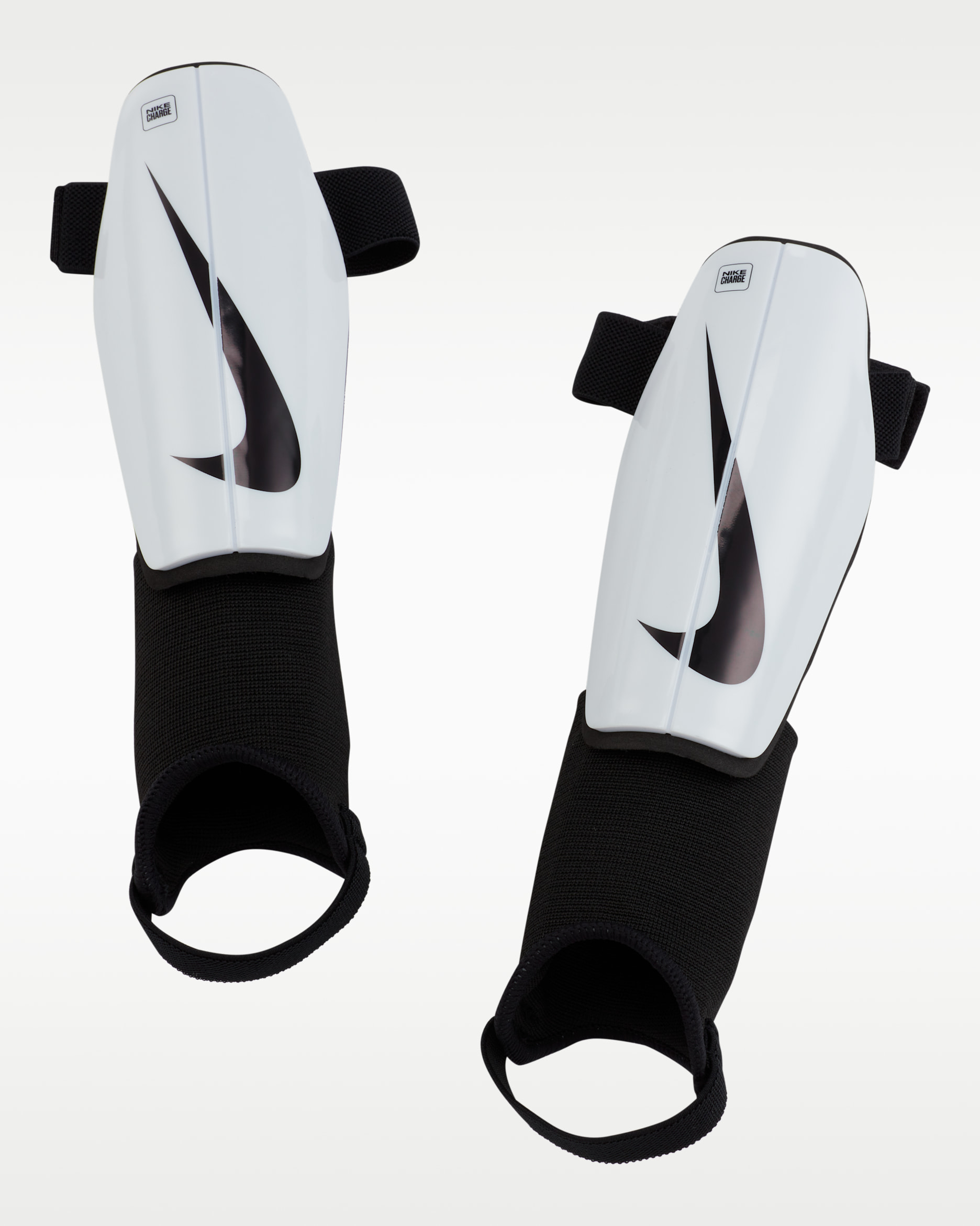 Nike Charge Kids' Football Shinguards - White/Black/Black