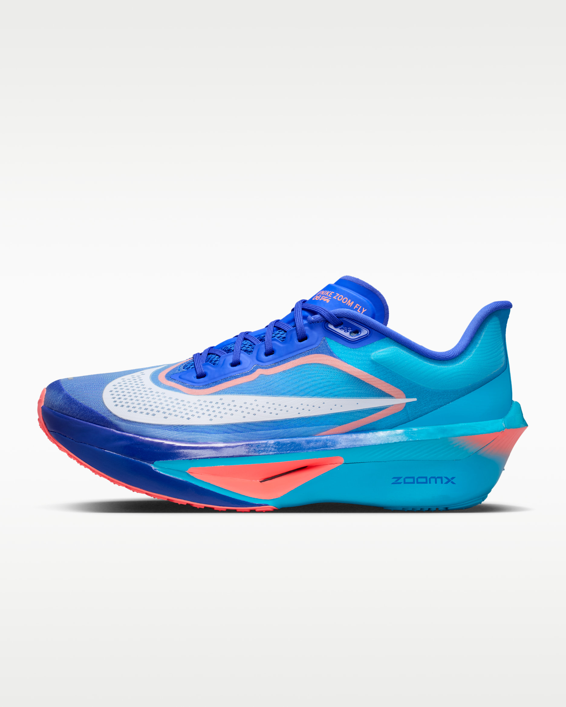 Tenis de carrera en pavimento para hombre Nike Zoom Fly 6 - Azul carrera/Azul relámpago/Rosa atómico/Blanco