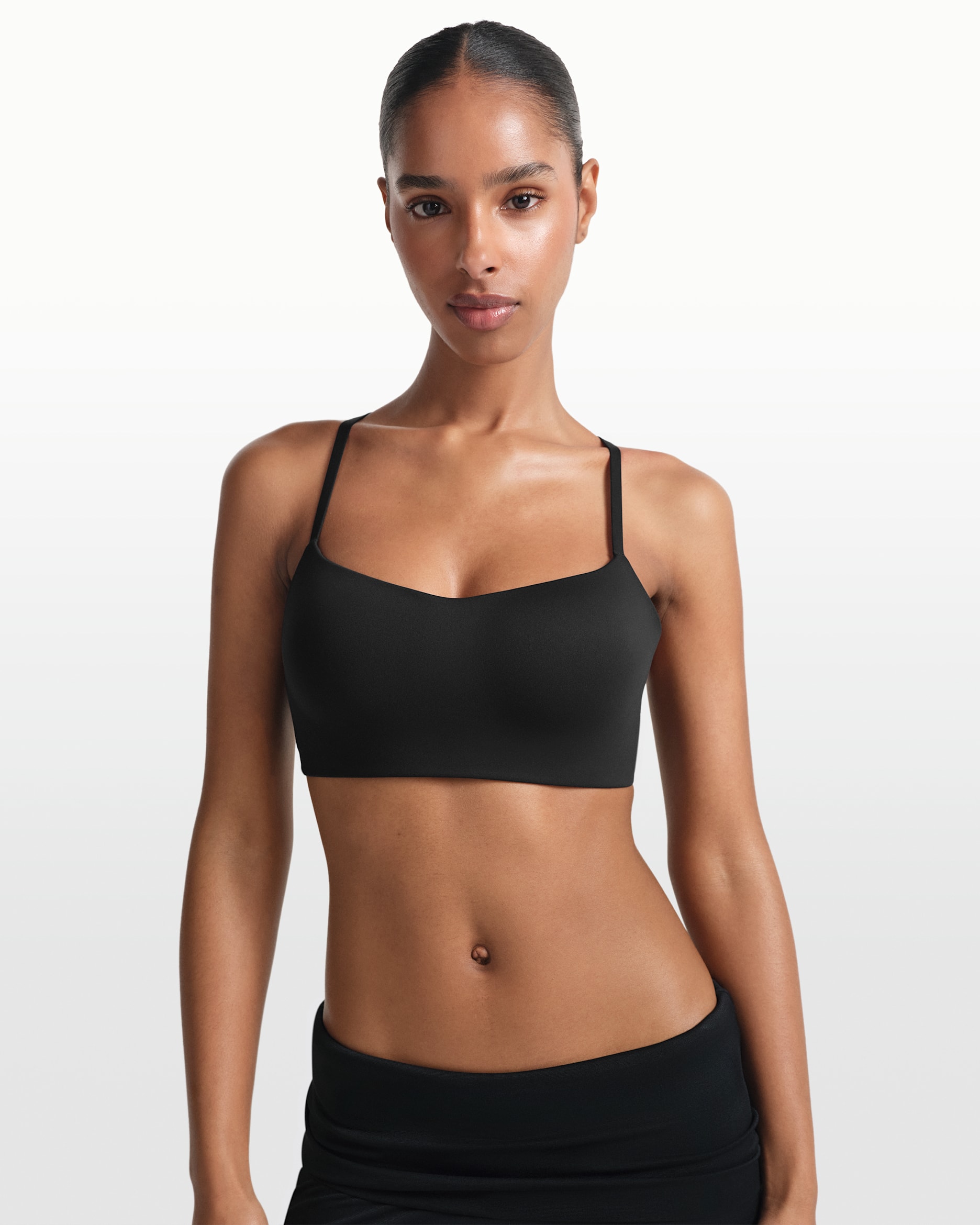 NikeSKIMS Matte Women's Contour Cami Bra - NSKM OBSIDIAN
