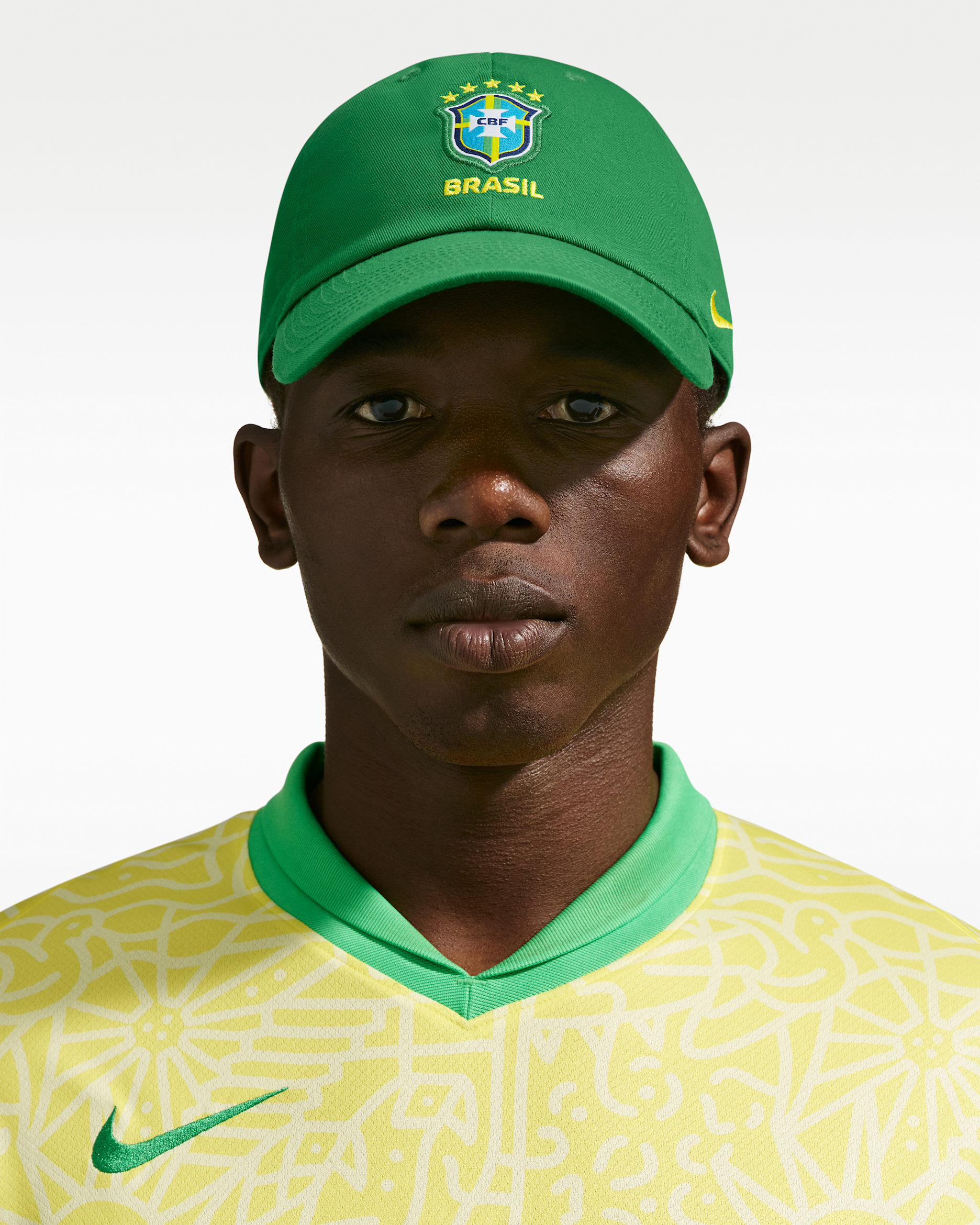 Gorra de futbol Nike de Brasil Club - Verde manzana