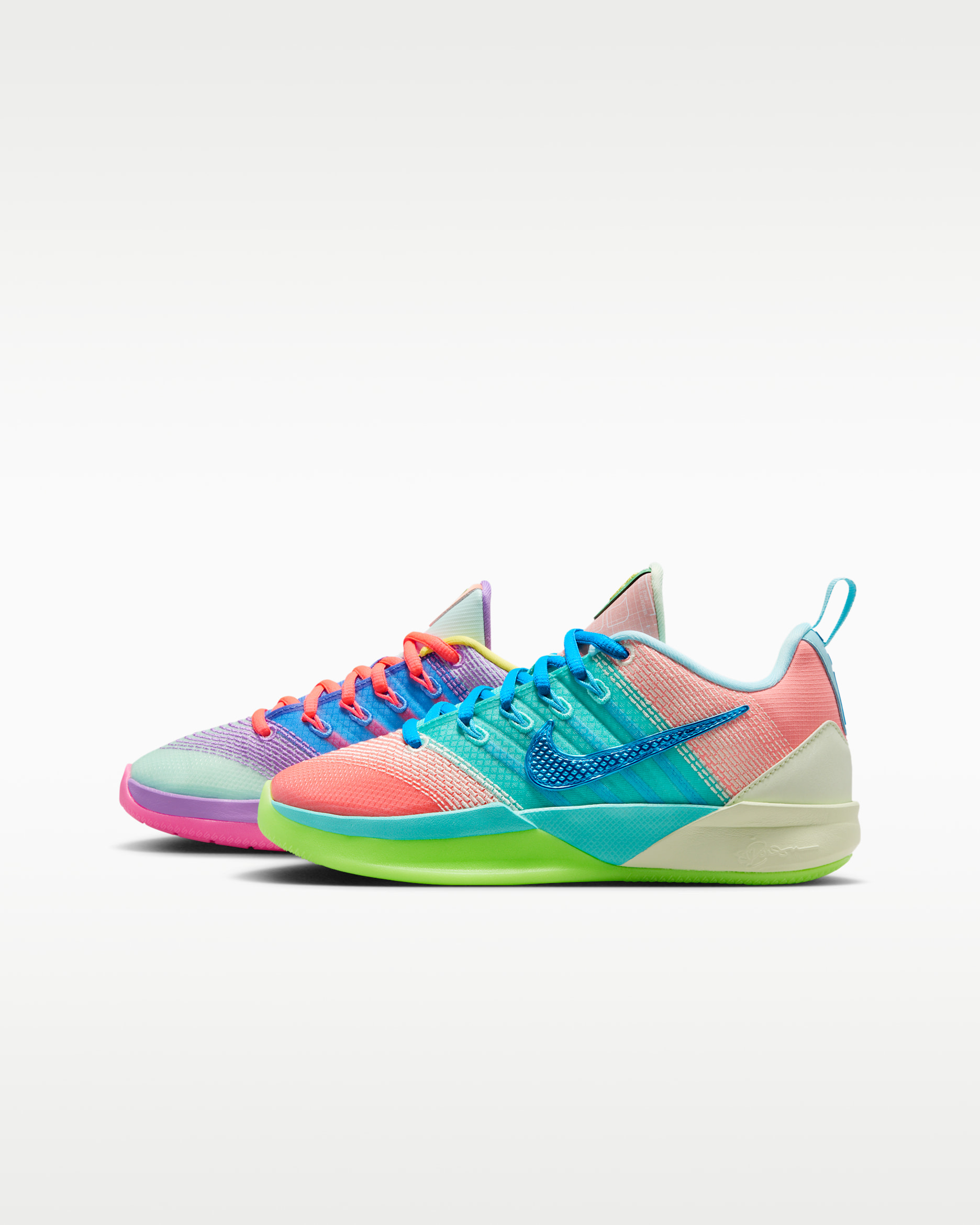 Sabrina 3 SE "What The???" Big Kids' Basketball Shoes - Igloo/Blue Crystal/Light Atomic Pink/Hot Lava