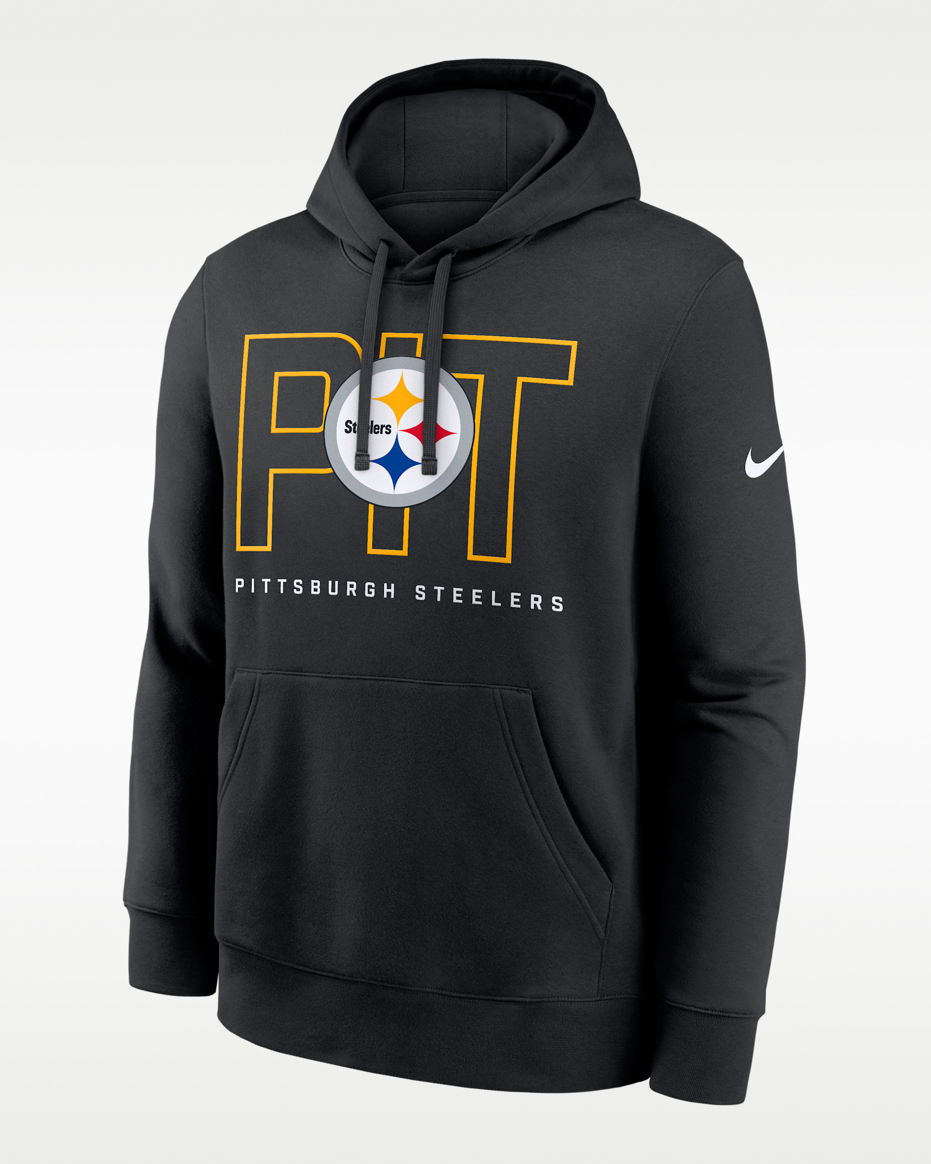 Pittsburgh Steelers Busted Play Club Men's Nike NFL Pullover Hoodie - Black