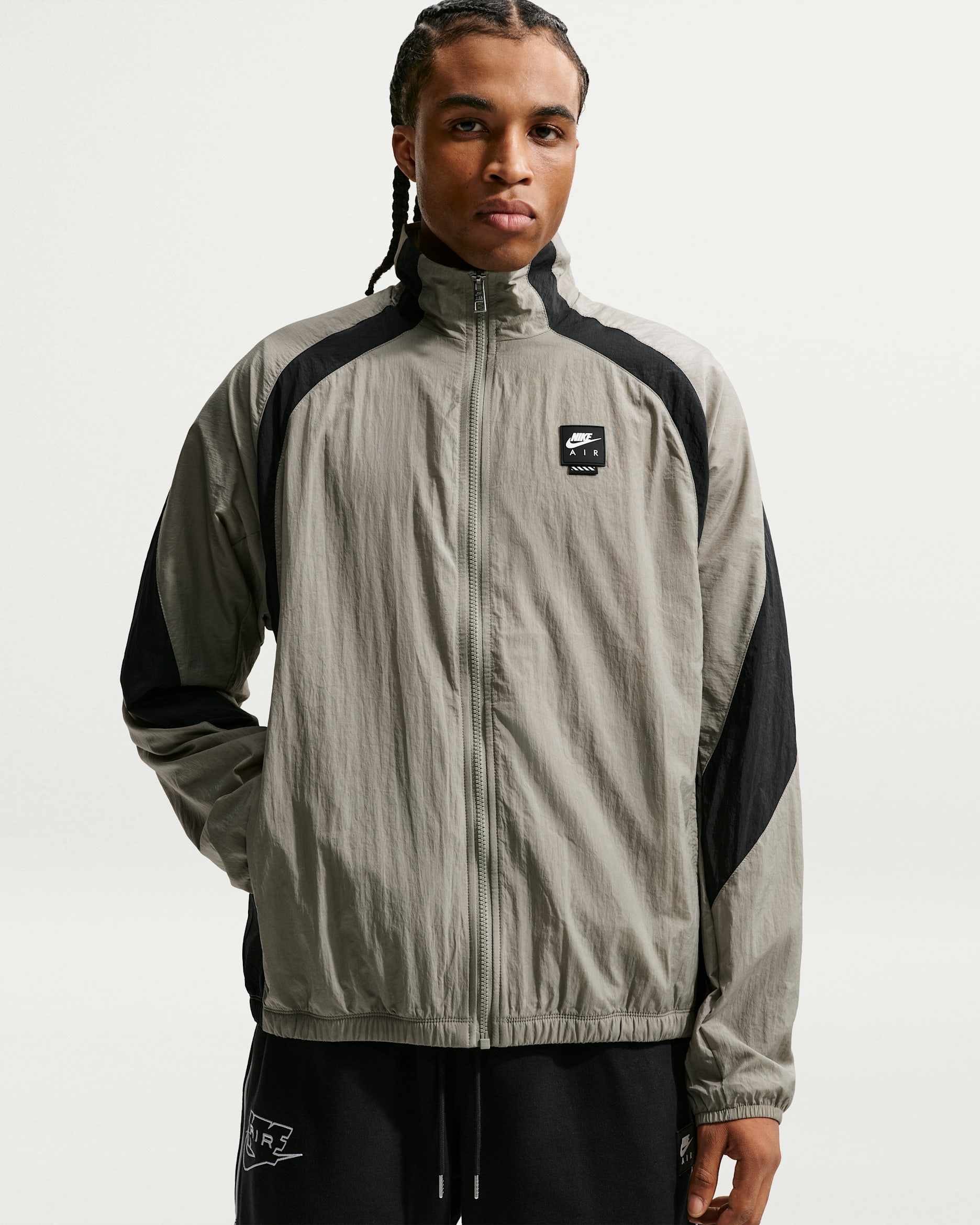 Nike Air Men's Woven Tracksuit Jacket - Light Army/Black/Black