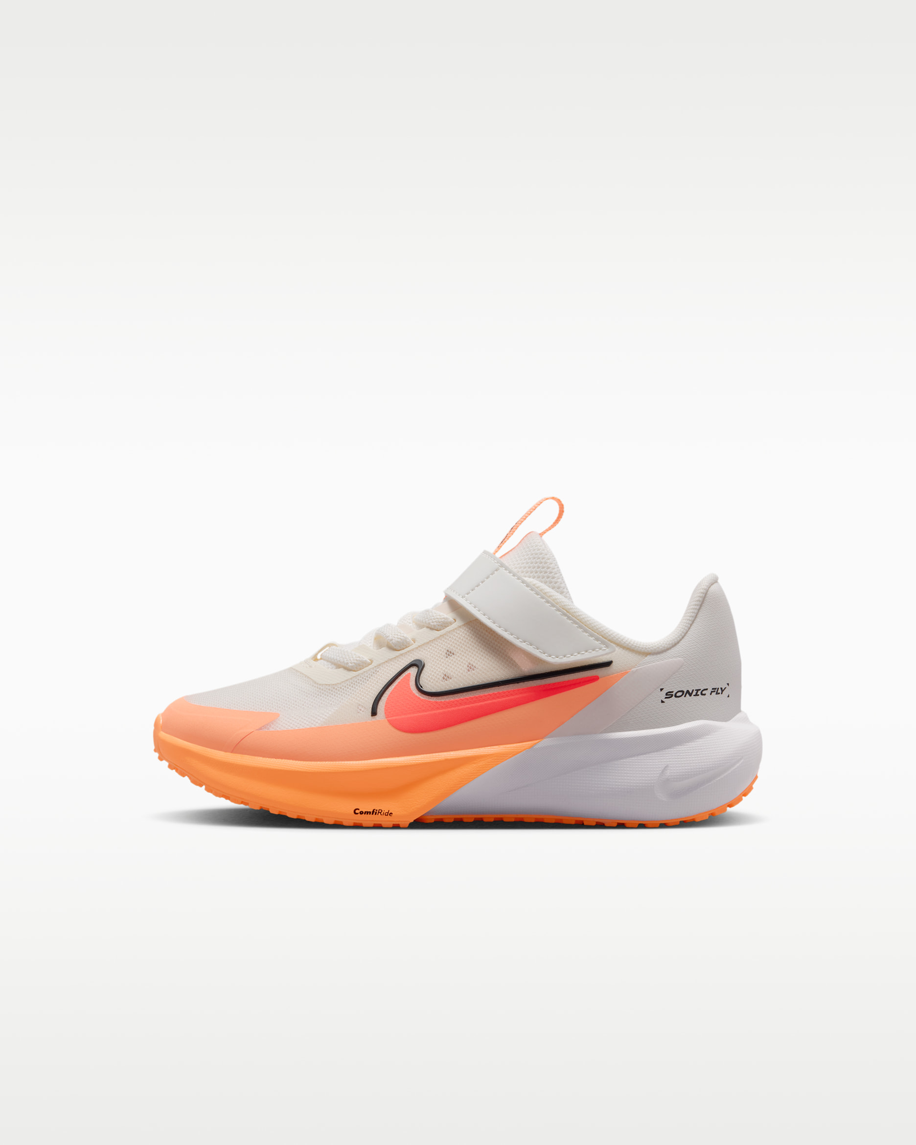 Nike Sonic Fly Little Kids' Running Shoes - Sail/Orange Pulse/Anthracite/Hot Lava