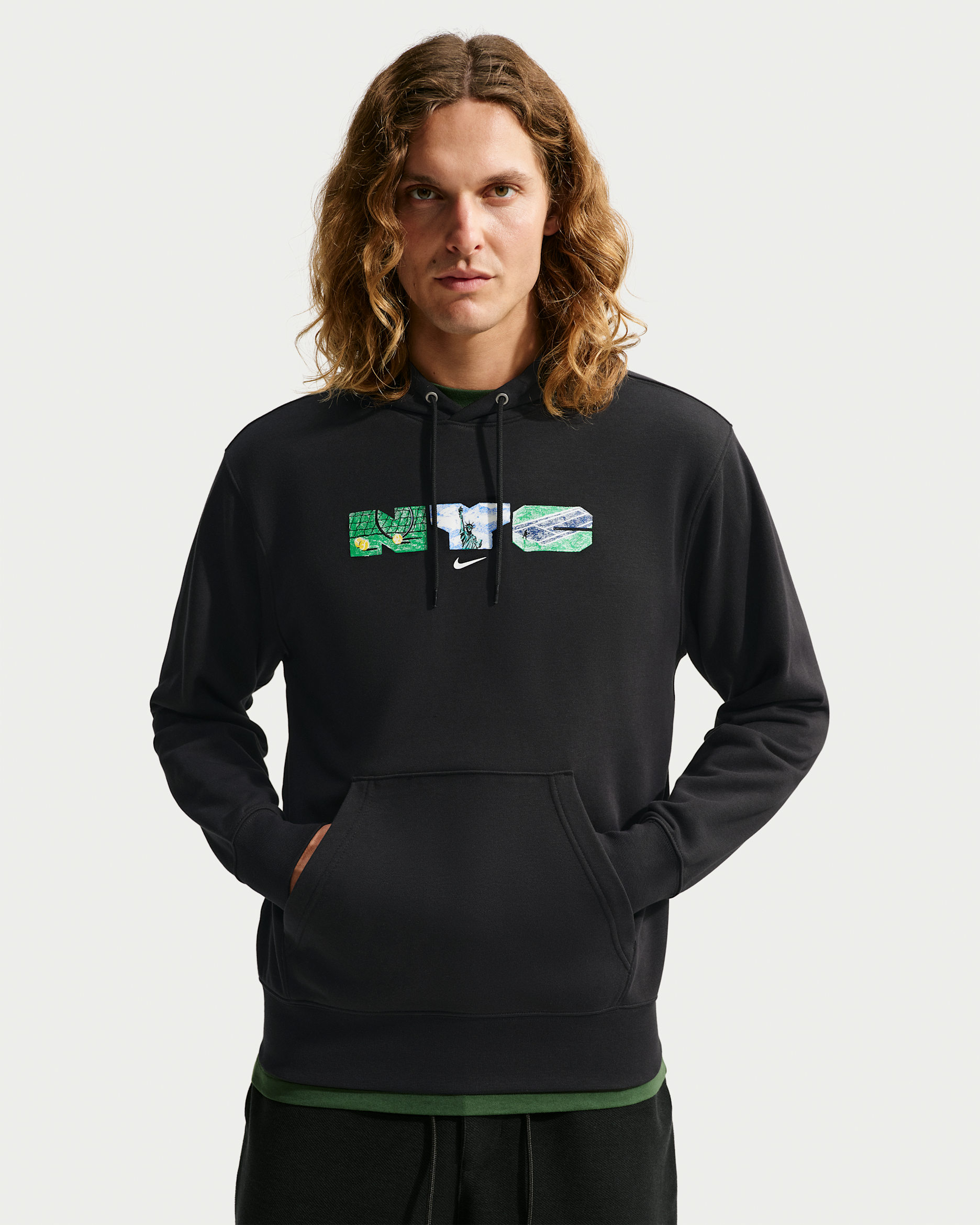 NikeCourt Pullover Hoodie - Black