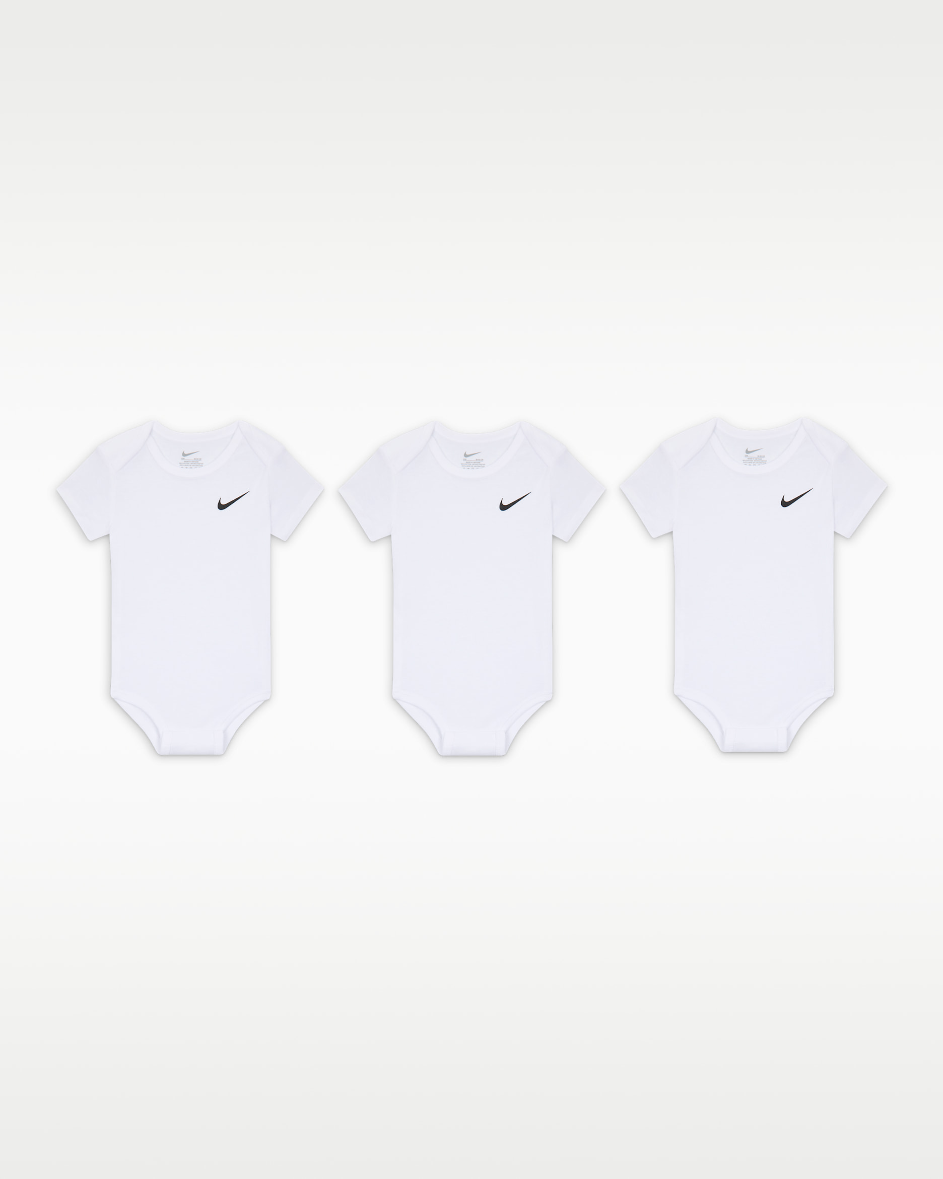 Nike Mini Me Baby Bodysuits (3-Pack) - White