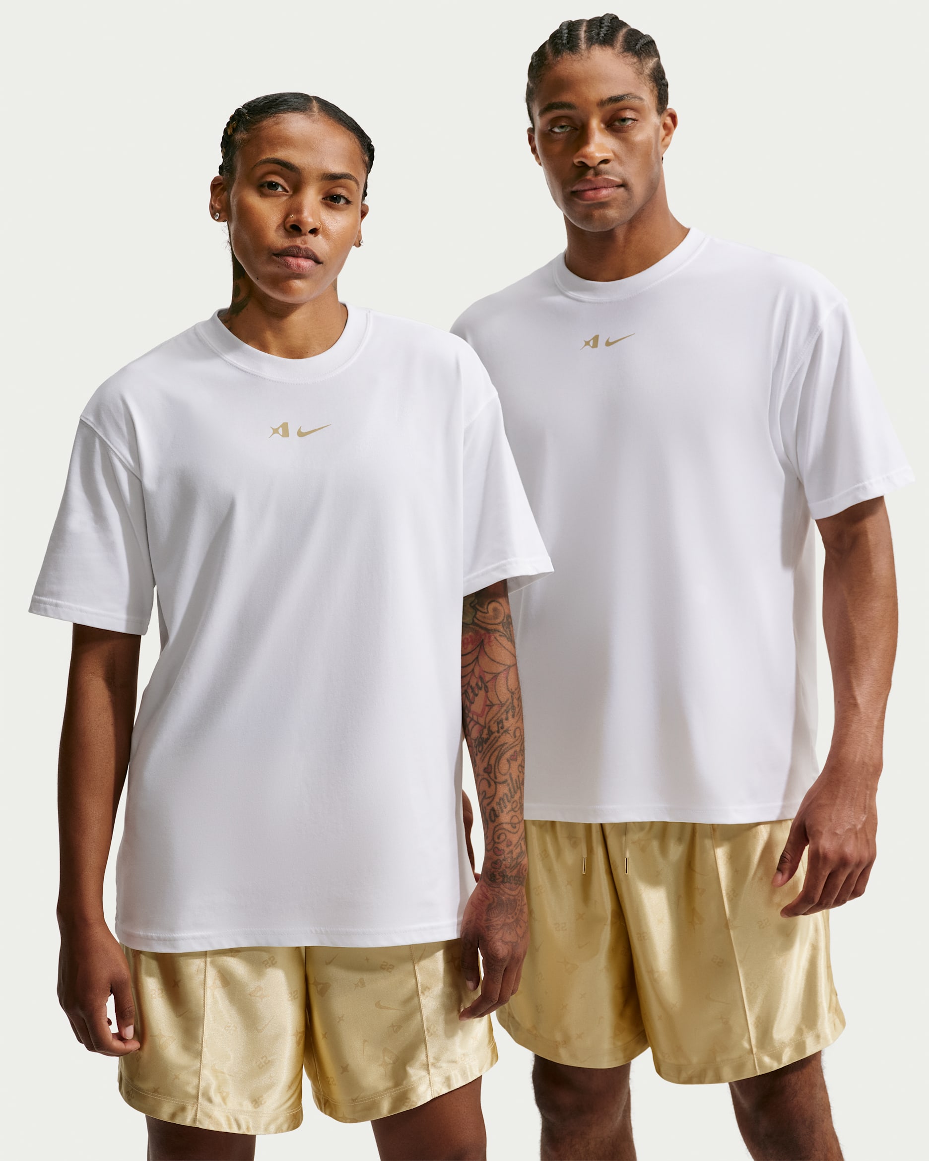 A'ja Wilson Nike Dri-FIT Basketball T-Shirt - White/Wheatgrass