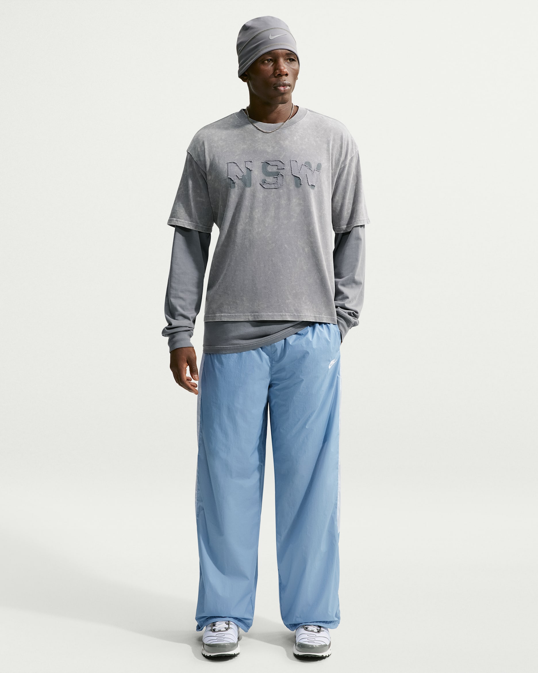 Nike Windrunner Men's Lightweight UV Pants - Work Blue/Hydrogen Blue/White