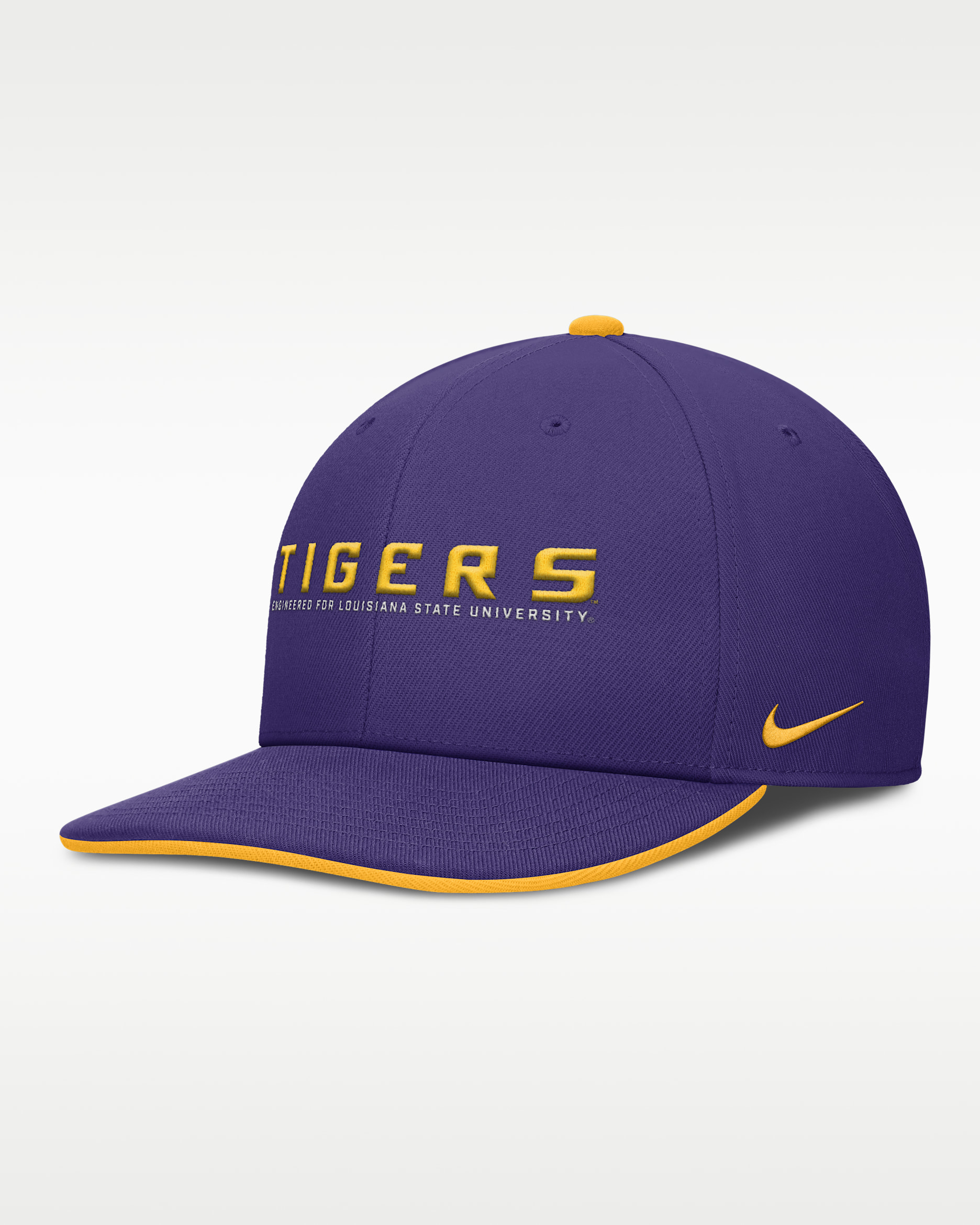 Gorra universitaria Nike Dri-FIT ajustable para hombre LSU On-Field Club - Morado