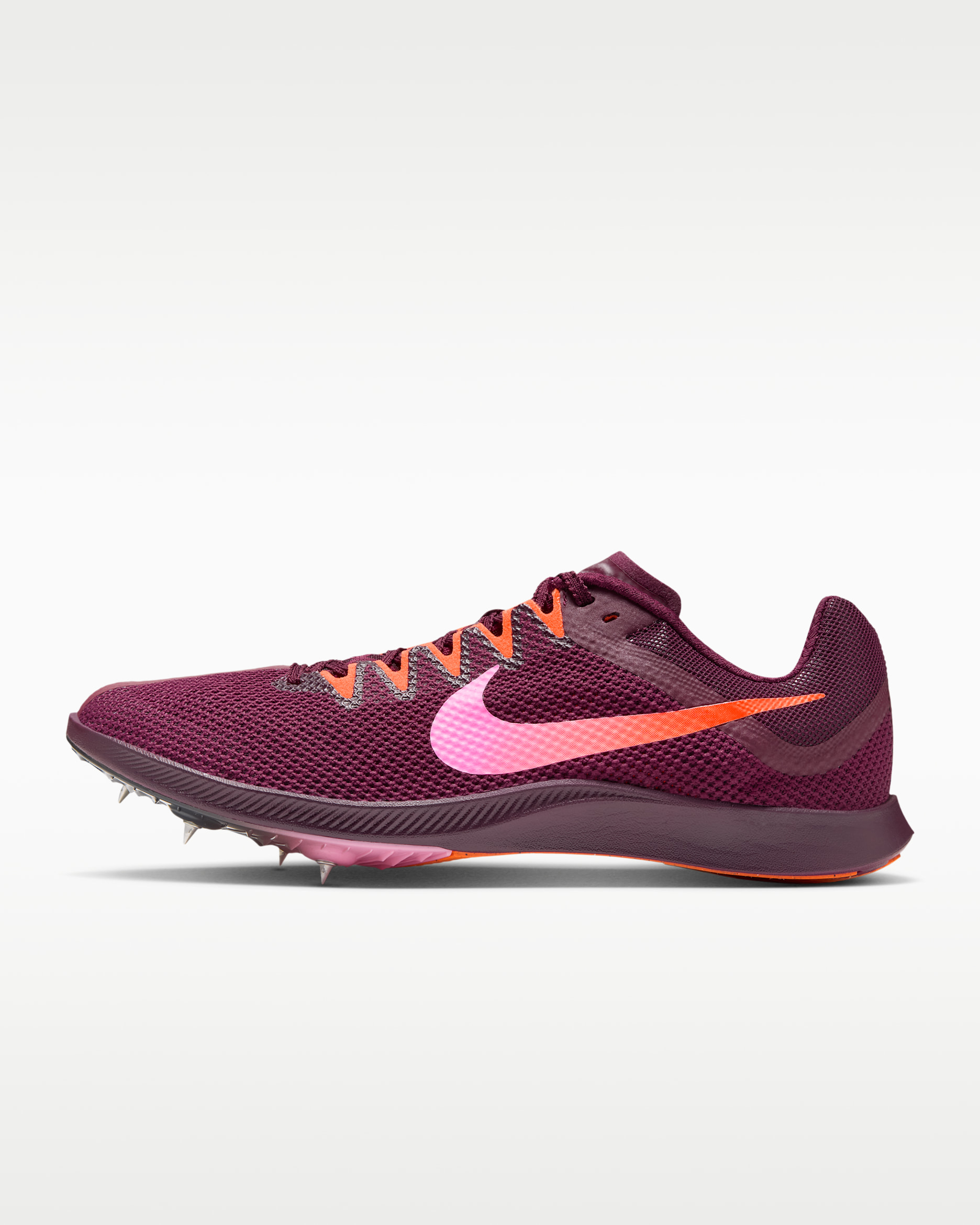 Nike Zoom Rival Distance Athletics Distance Spikes - Bordeaux/Hyper Crimson/Team Orange/Pink Spell