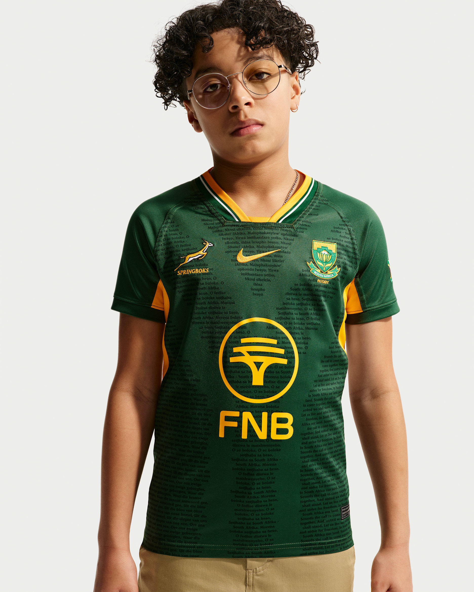 South Africa 2026/27 Stadium Home Older Kids' 2026/27 Stadium Mod - Gorge Green/University Gold/University Gold