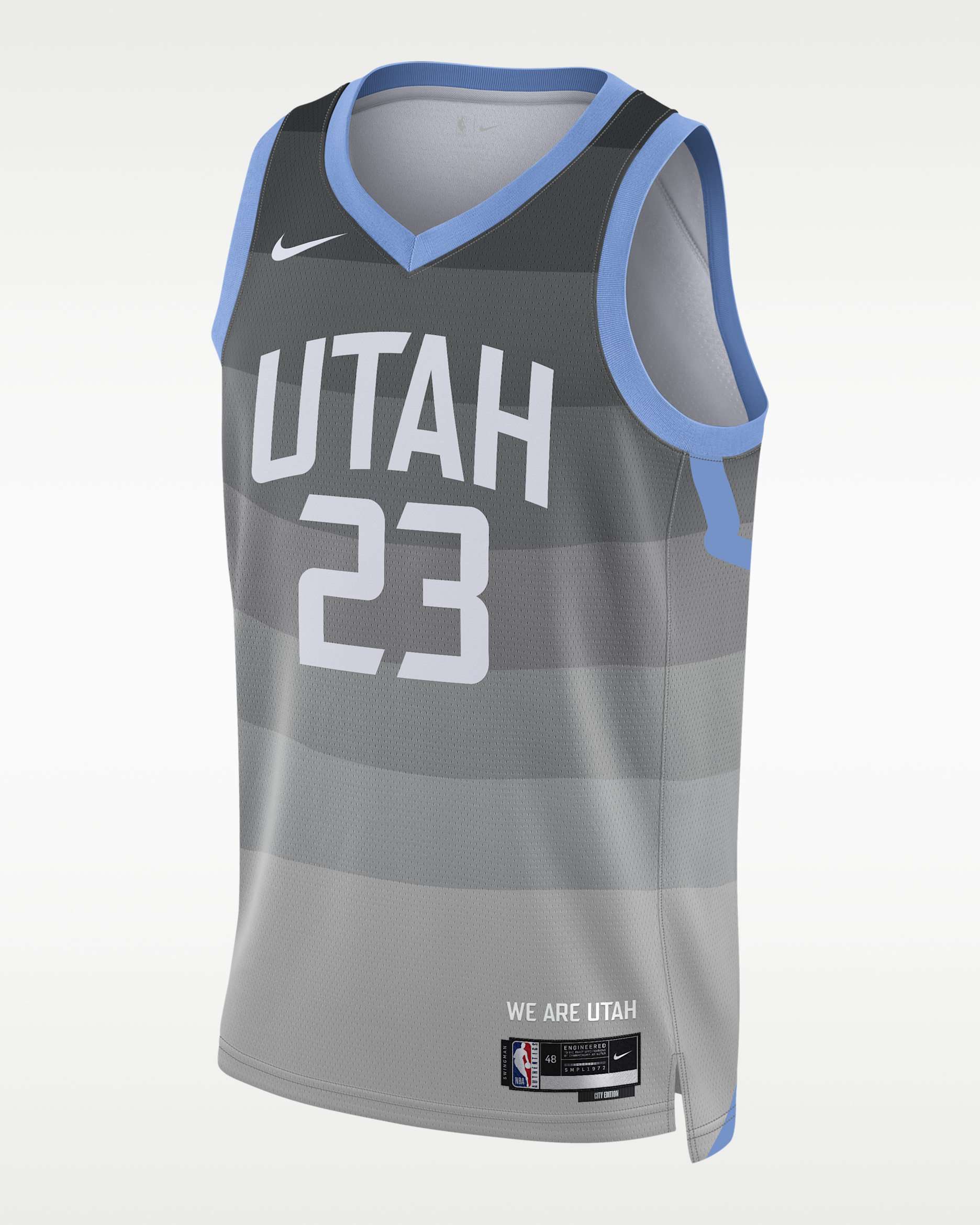 Jersey Nike de la NBA Swingman para hombre de Lauri Markkanen de los Utah Jazz City Edition - Negro