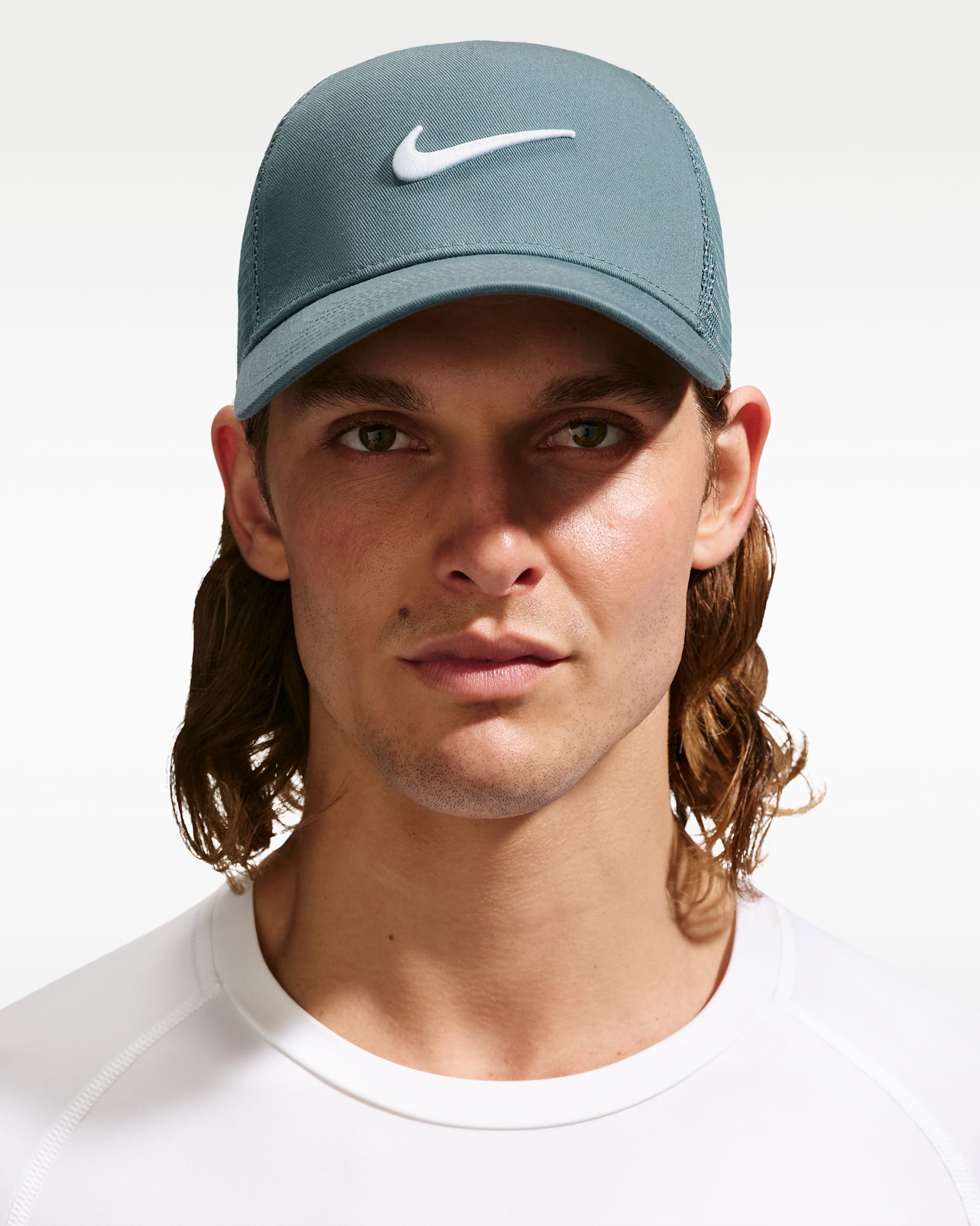 Nike Rise Structured Trucker Cap - Mineral Slate/Mineral Slate/White
