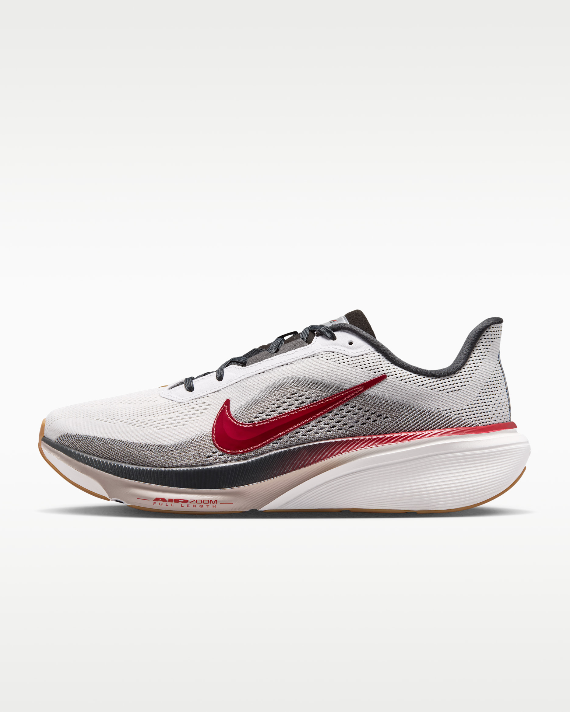 Tenis de correr en pavimento para hombre Nike Pegasus 42 - Blanco cumbre/Sombrío apagado/Mena de hierro claro/Rojo fusión