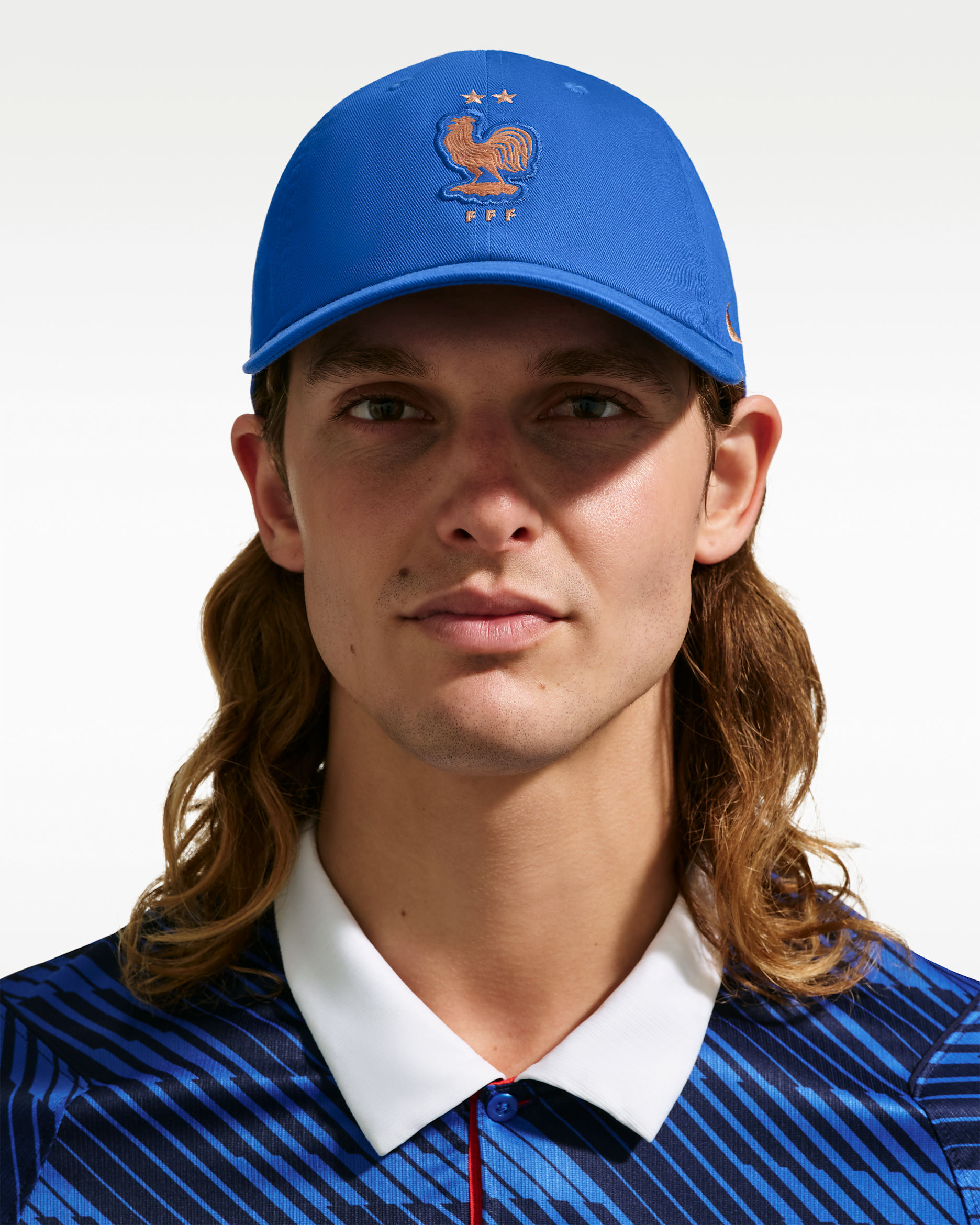 Gorra de futbol Nike de la FFF Club - Royal juego