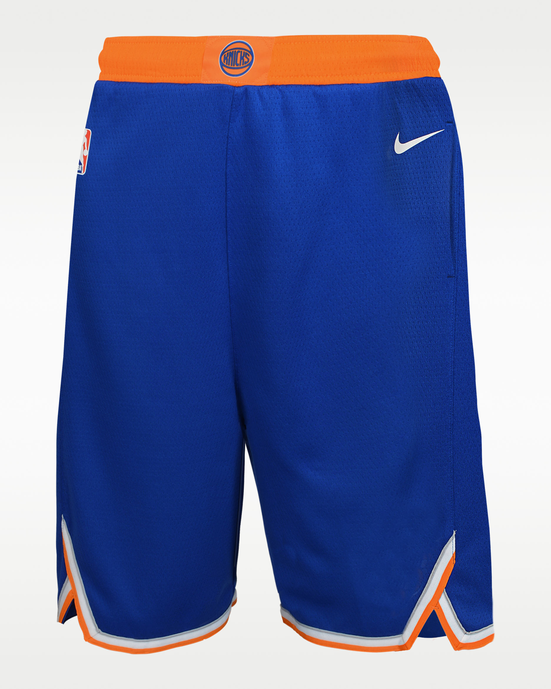 New York Knicks Swingman Icon Edition Big Kids' Nike Dri-FIT Basketball Replica Shorts - Rush Blue