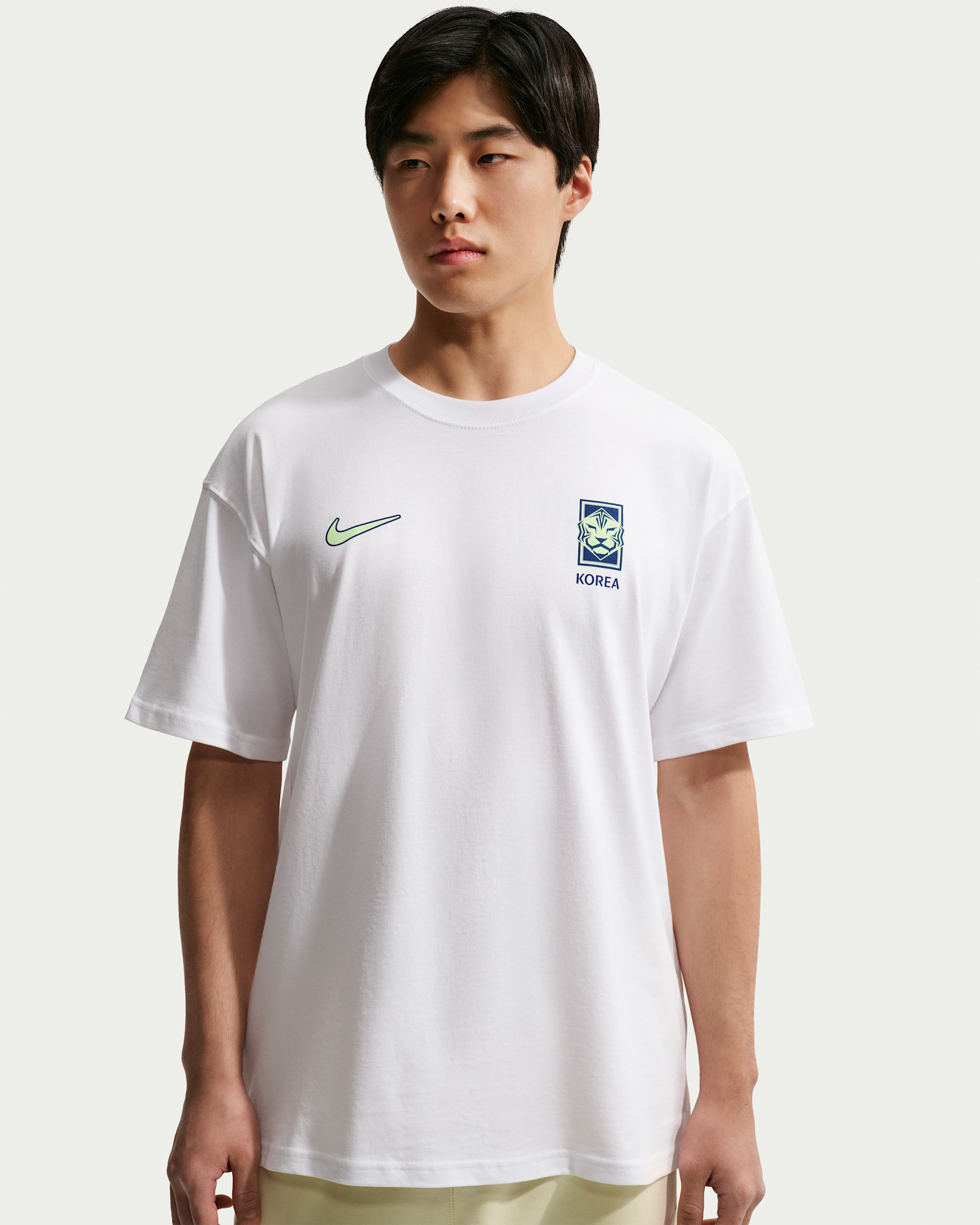 대한민국 남성 나이키 축구 티셔츠 - 화이트