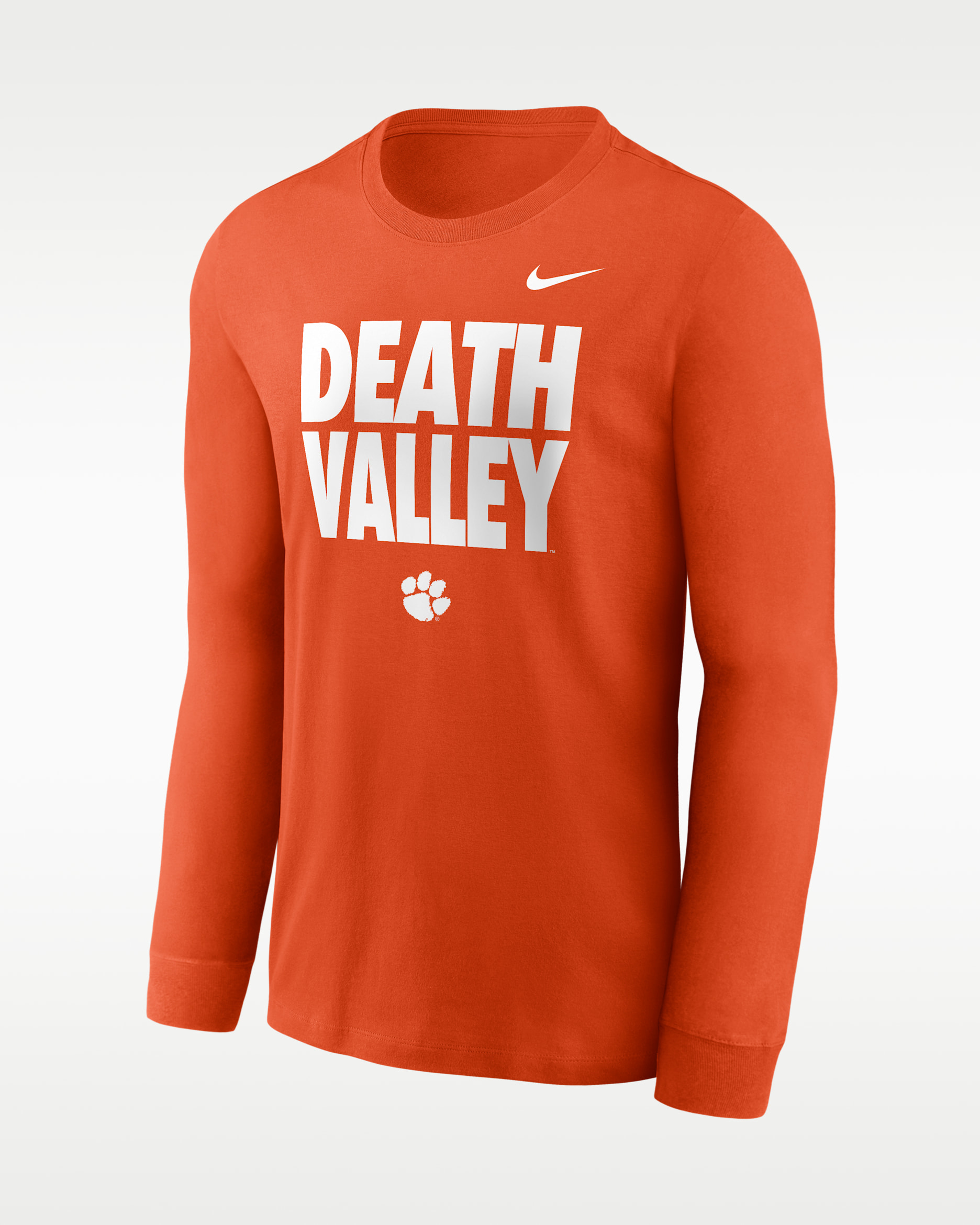 Clemson Sideline Slogan Men's Nike Dri-FIT College Long-Sleeve T-Shirt - Orange