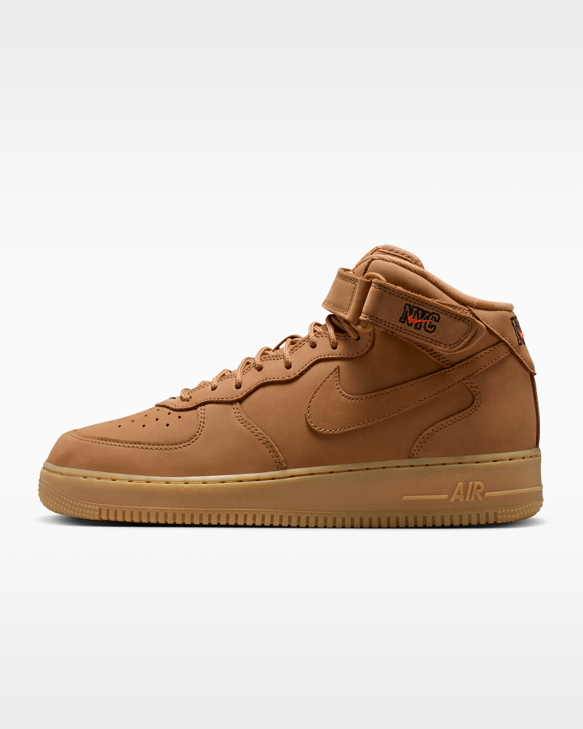 Nike Air Force 1 Mid '07 Premium Men's Shoes - Flax/Gum Yellow/Black/Flax