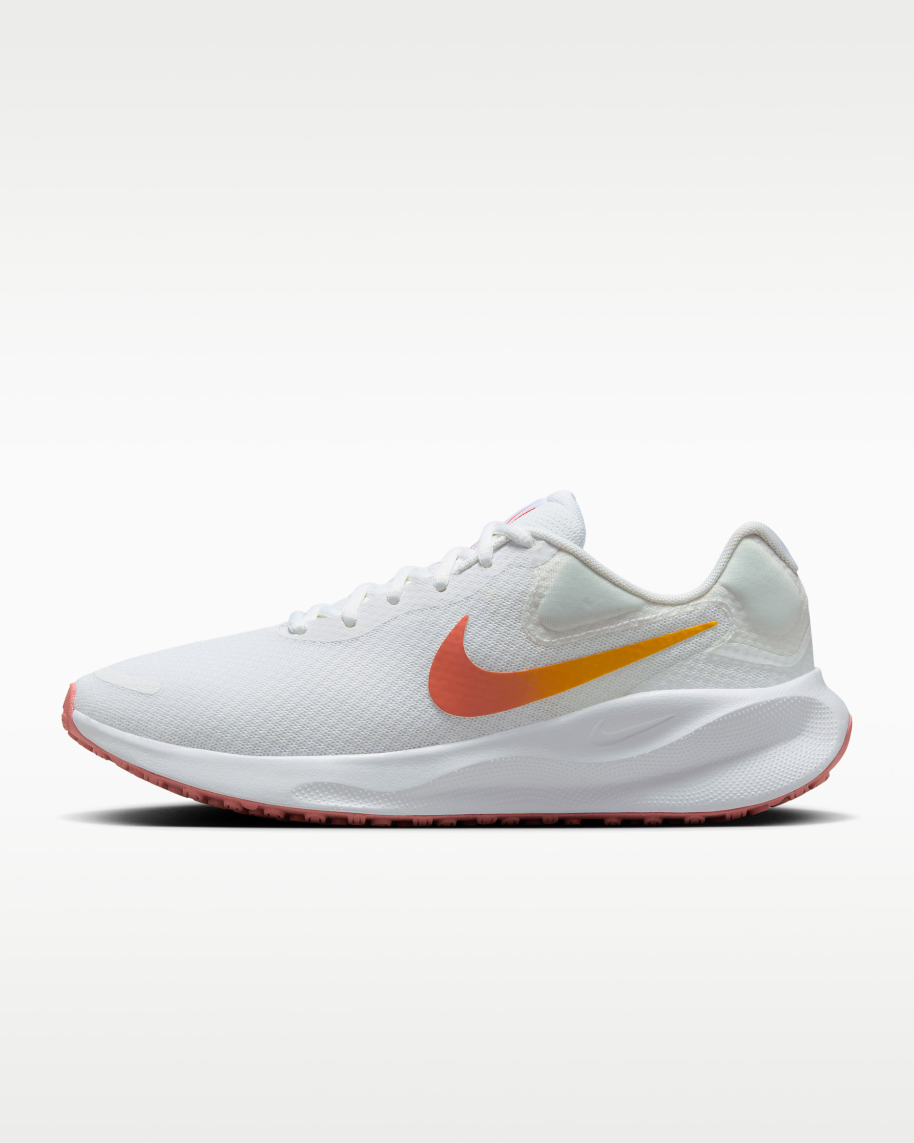 Nike Revolution 7 Women's Road Running Shoes - White/University Gold/Magic Ember