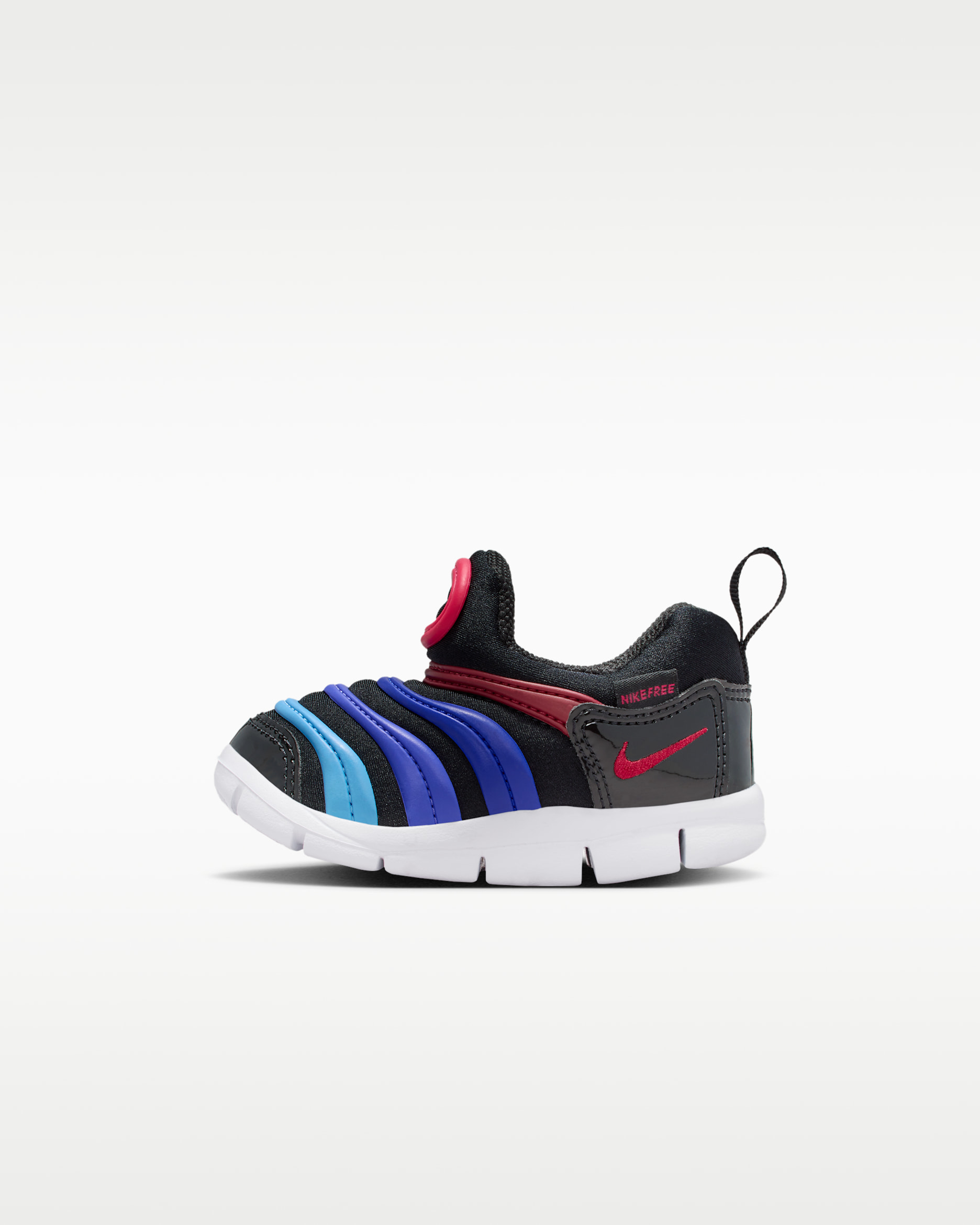 Nike Dynamo Free Baby/Toddler Shoes - Black/University Blue/Rush Pink/Team Red