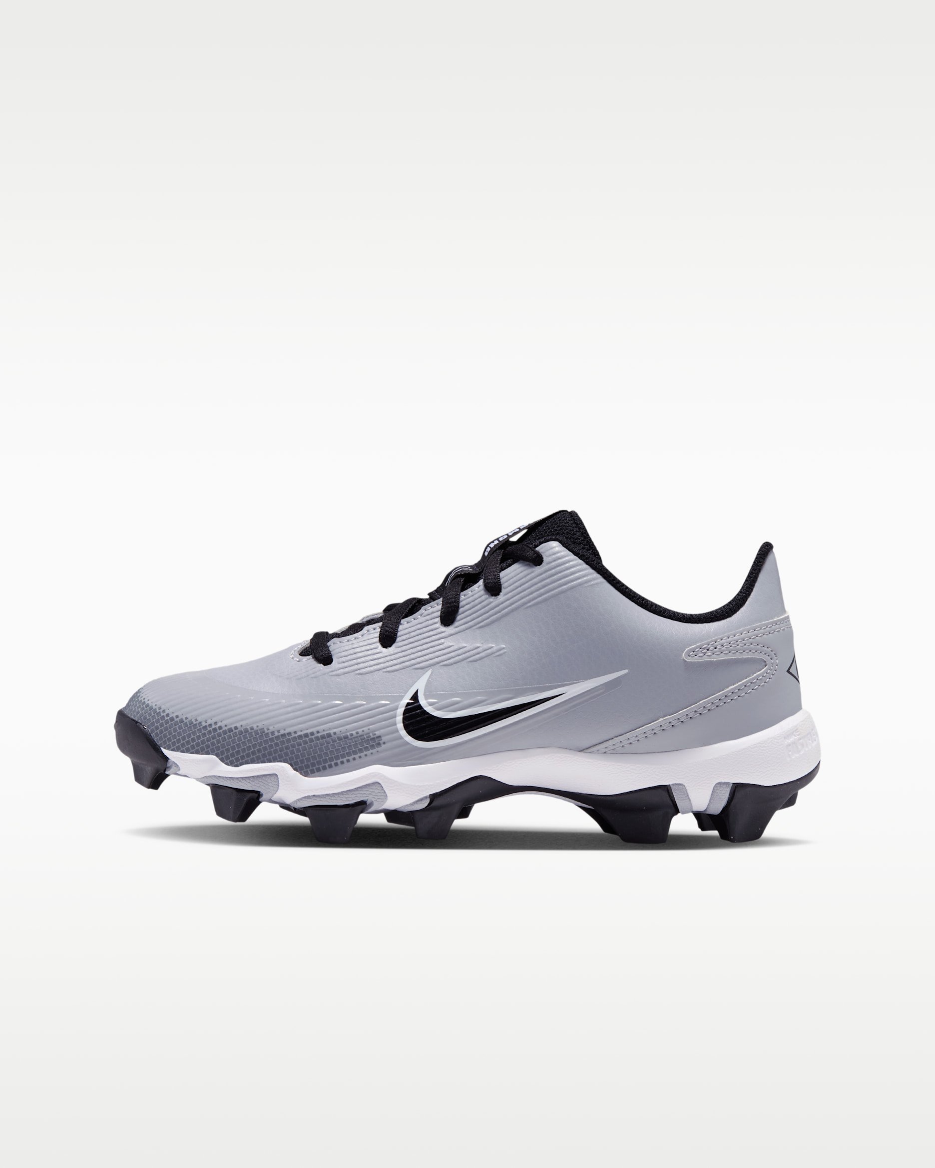 Diamond Clutch Big Kids' Softball Cleats - Wolf Grey/White/Black