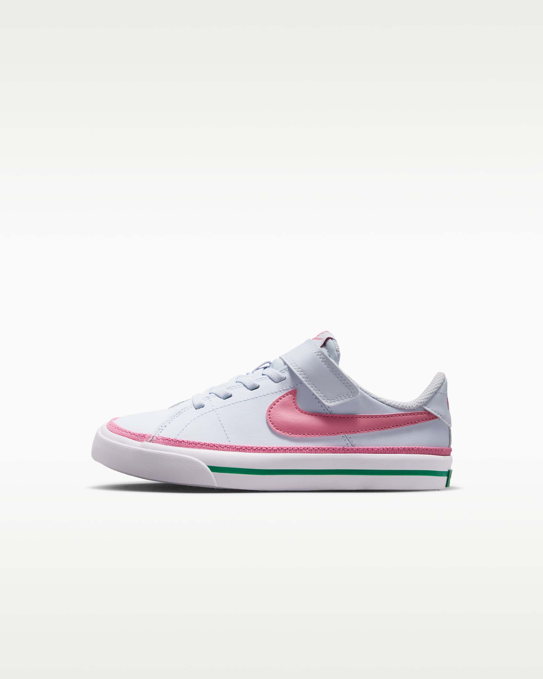 Nike Court Legacy Little Kids' Shoes - Football Grey/White/Malachite/Peony