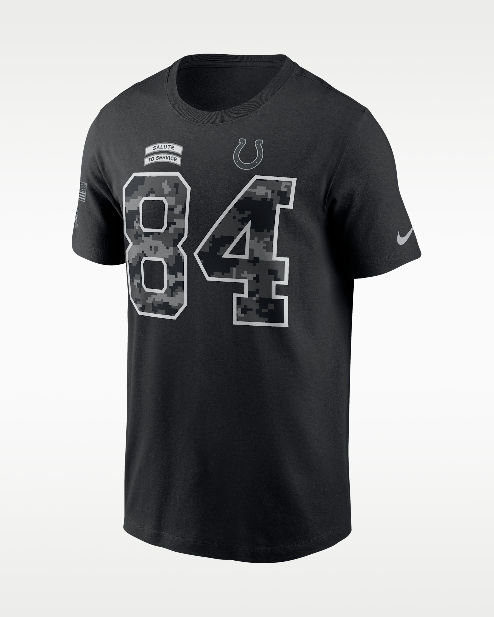 Camiseta Nike de la NFL para hombre Tyler Warren Indianapolis Colts Salute to Service - Negro