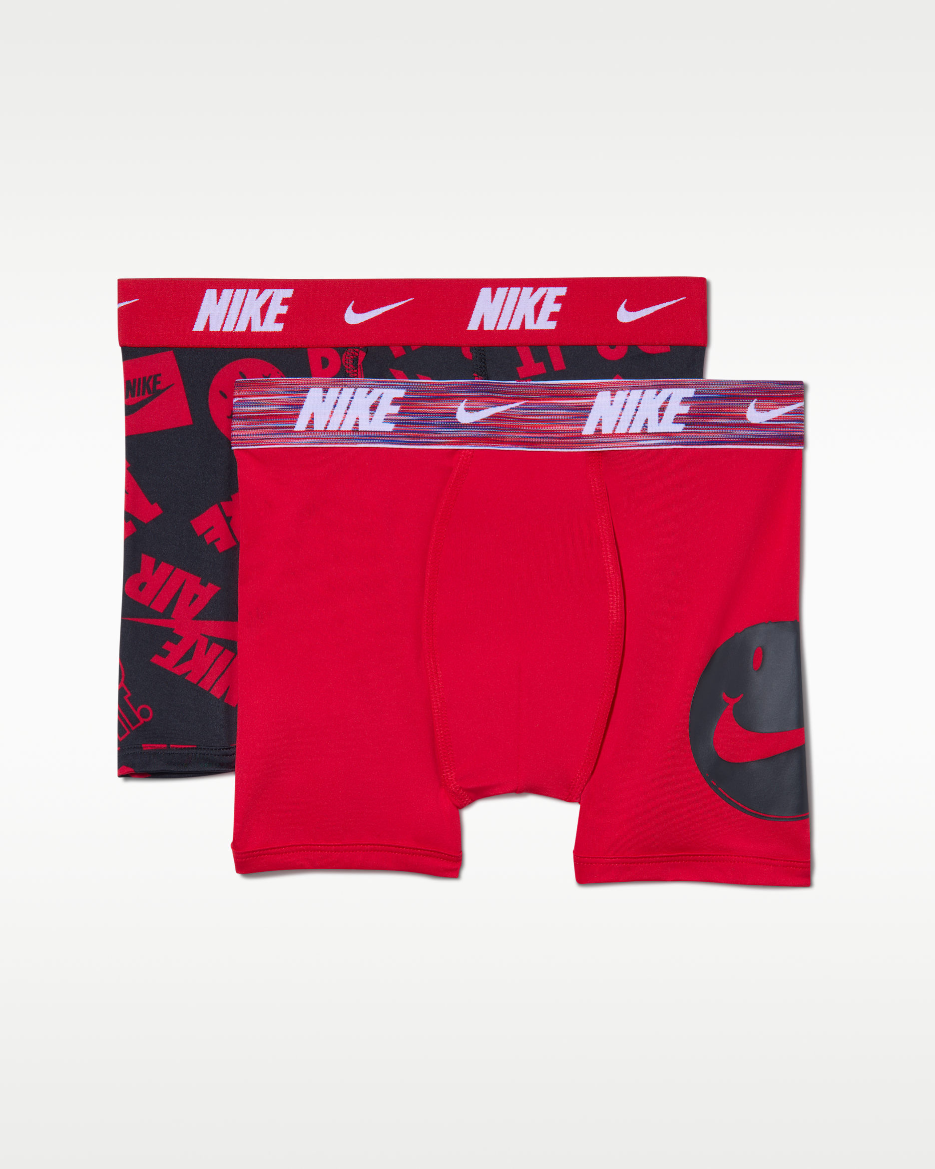 Nike Big Kids' Dri-FIT Printed Boxer Briefs (2-Pack) - University Red