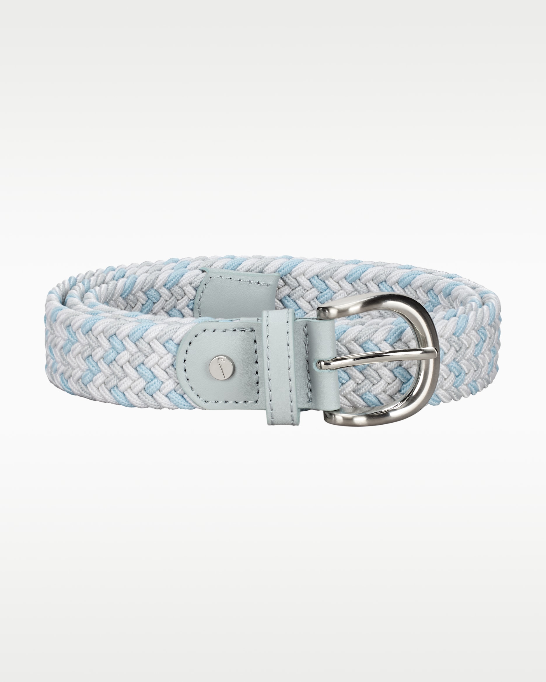 Nike Women's Multi-Color Stretch Woven Belt - Light Blue