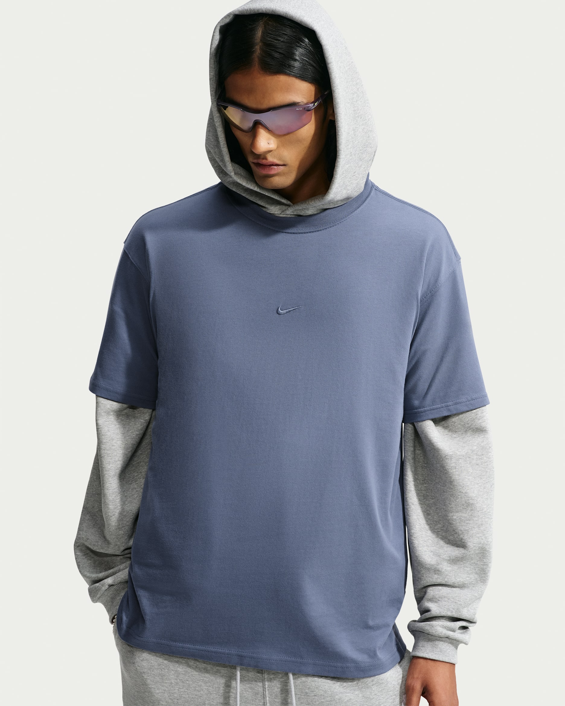Nike Sportswear Men's Loose T-Shirt - Diffused Blue/Diffused Blue