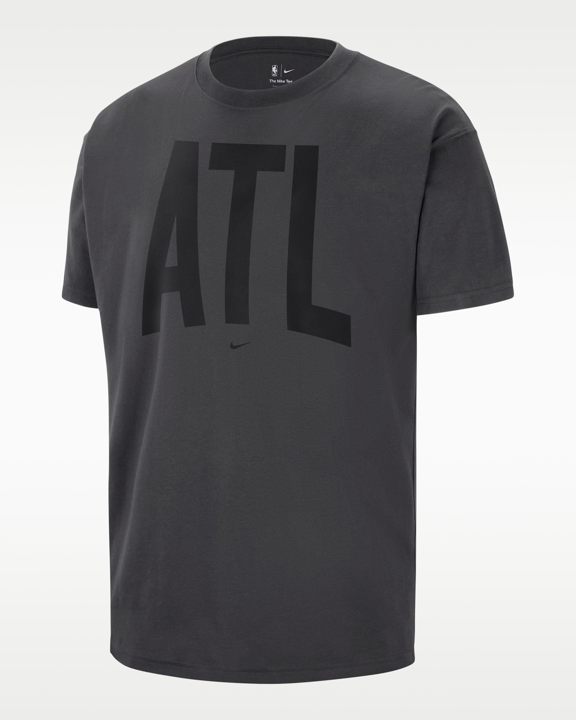 Atlanta Hawks Peak Men's Travel T-Shirt - Dark Charcoal