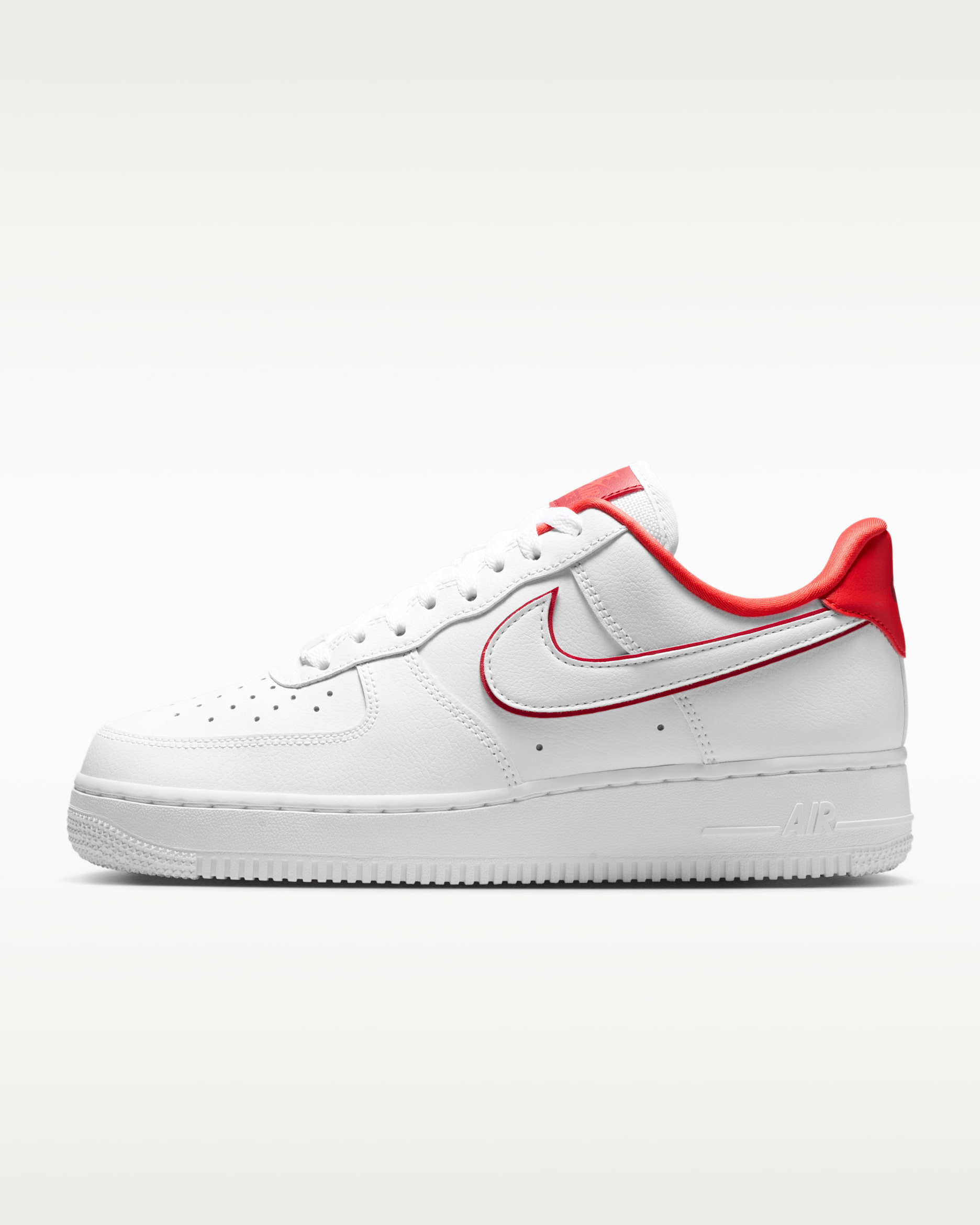 Nike Air Force 1 '07 Essential Women's Shoes - White/Light Crimson/Tough Red
