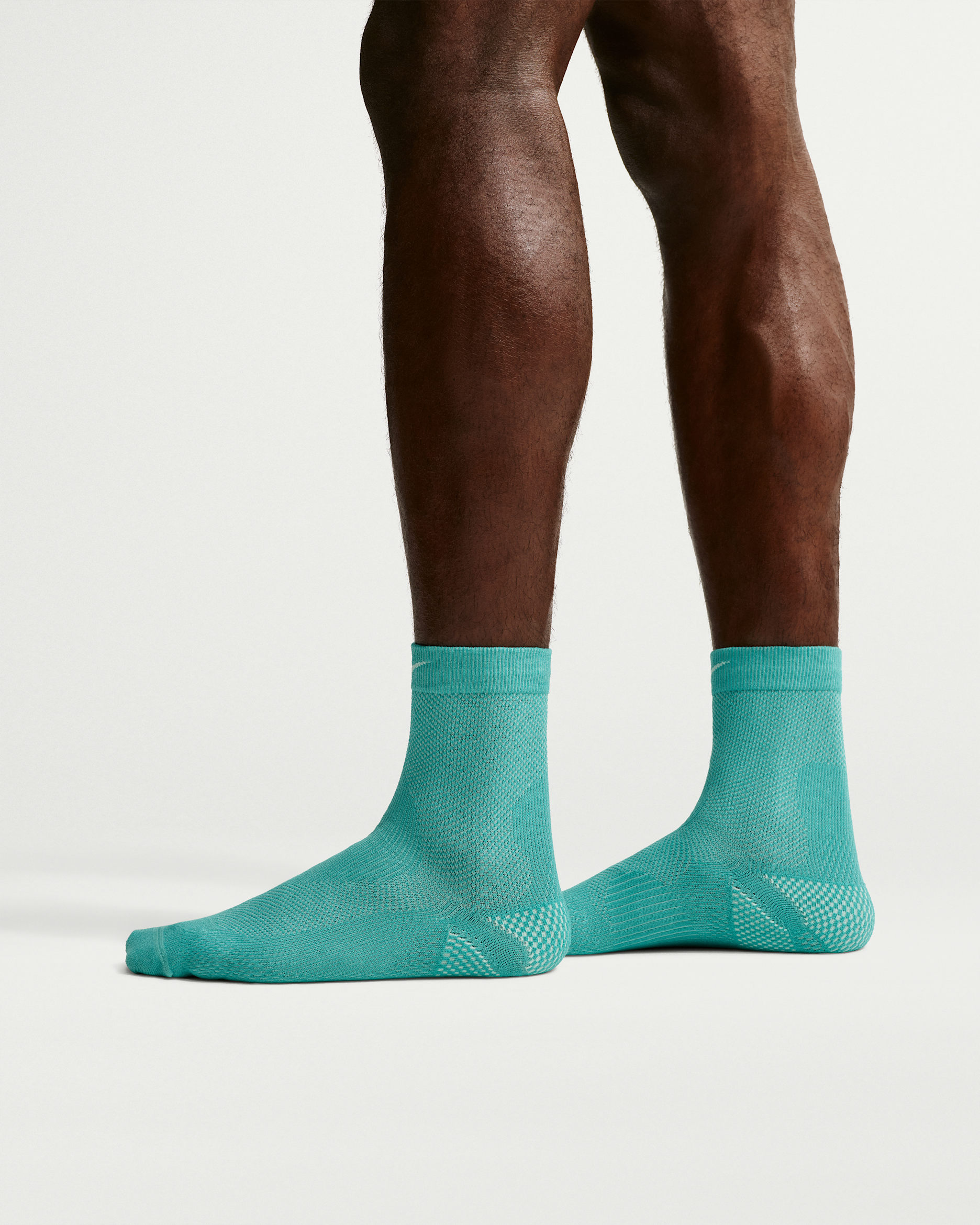 Microcalcetas de correr (1 par) Nike Run Lightweight - Azul verdoso lavado/Espuma menta/Negro/Espuma menta