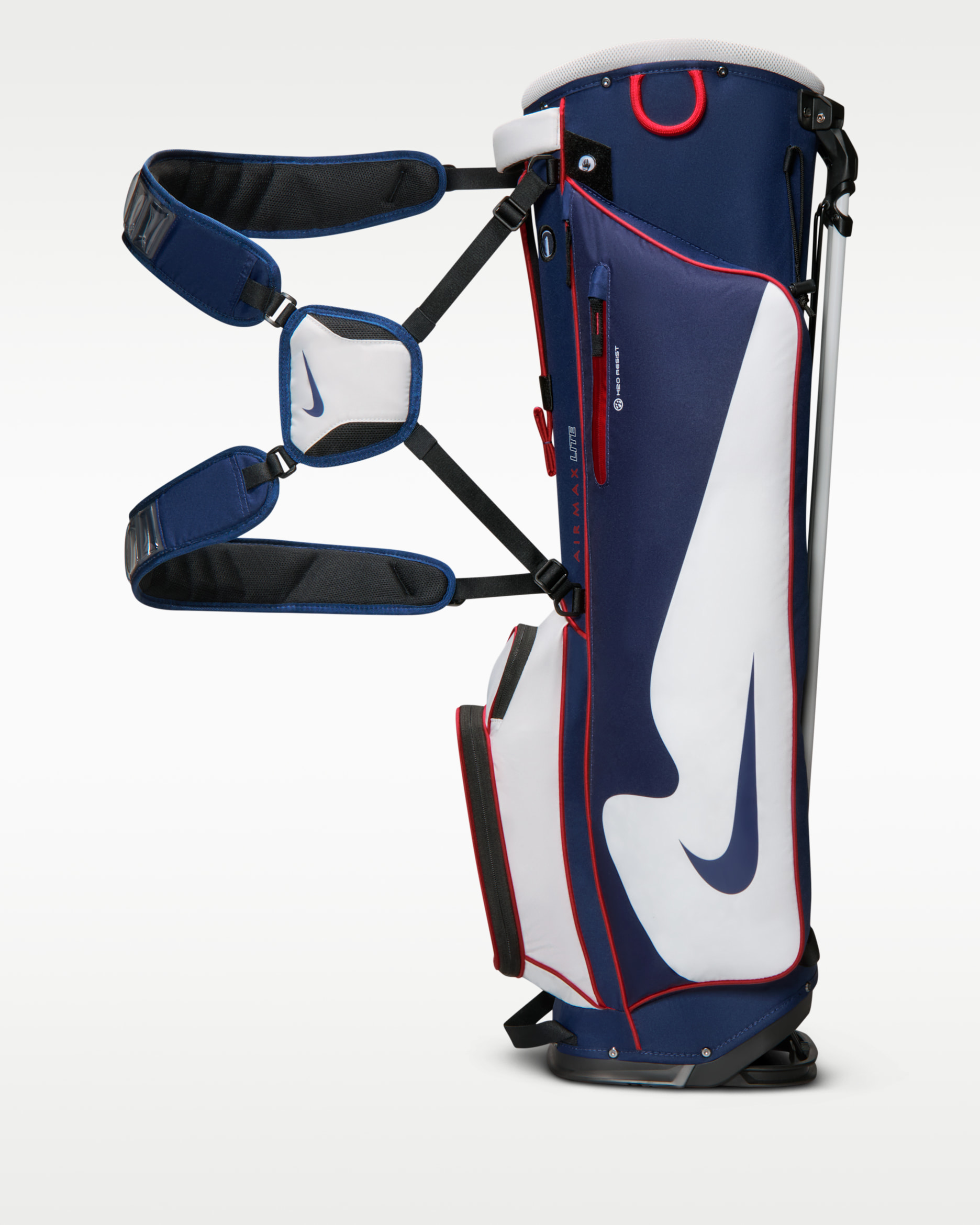 Bolsa de golf Nike Air Max Lite - Azul marino medianoche/Polvo fotón/Azul marino medianoche