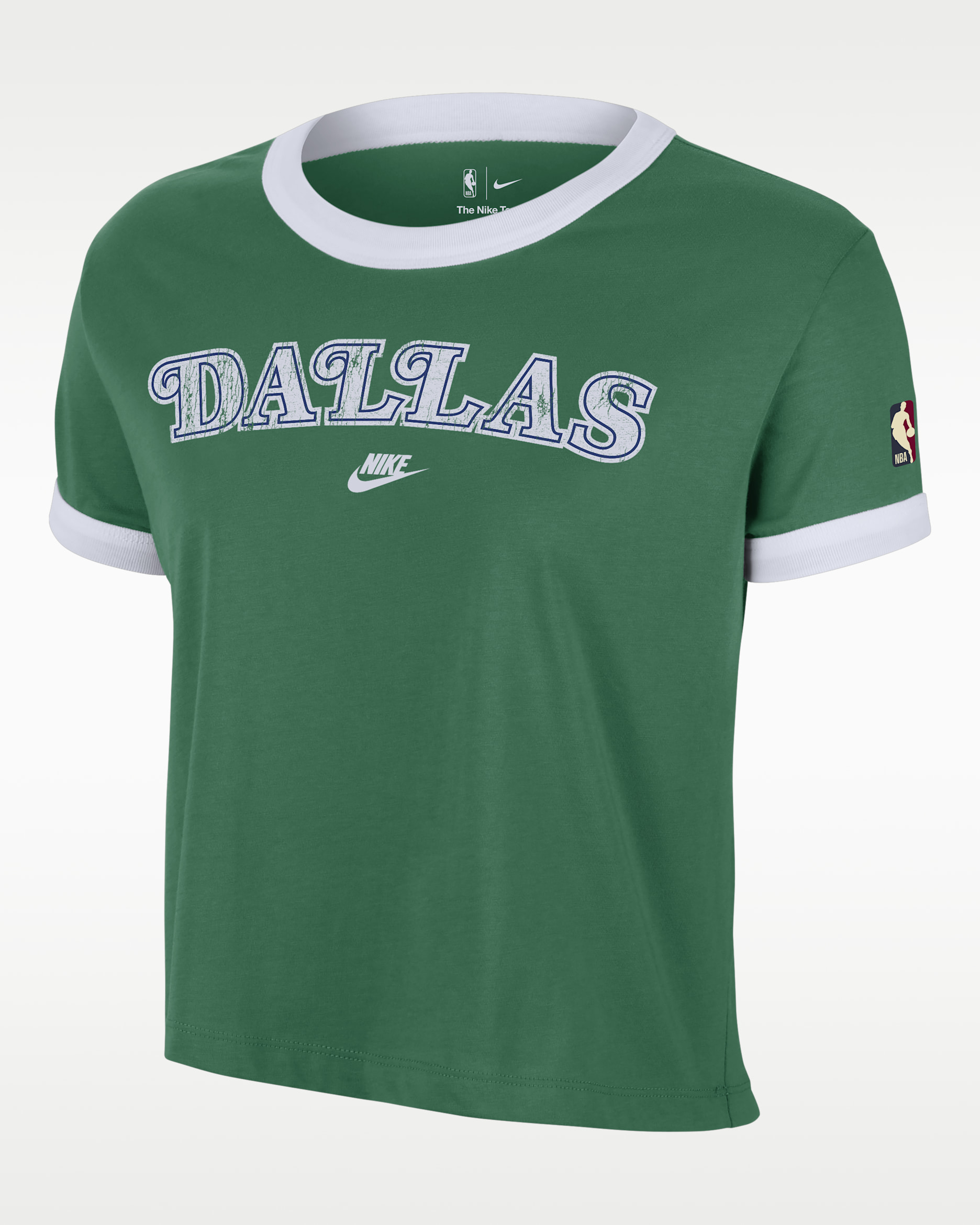 Dallas Mavericks Essential Hardwood Classics Women's Nike NBA T-Shirt - Clover