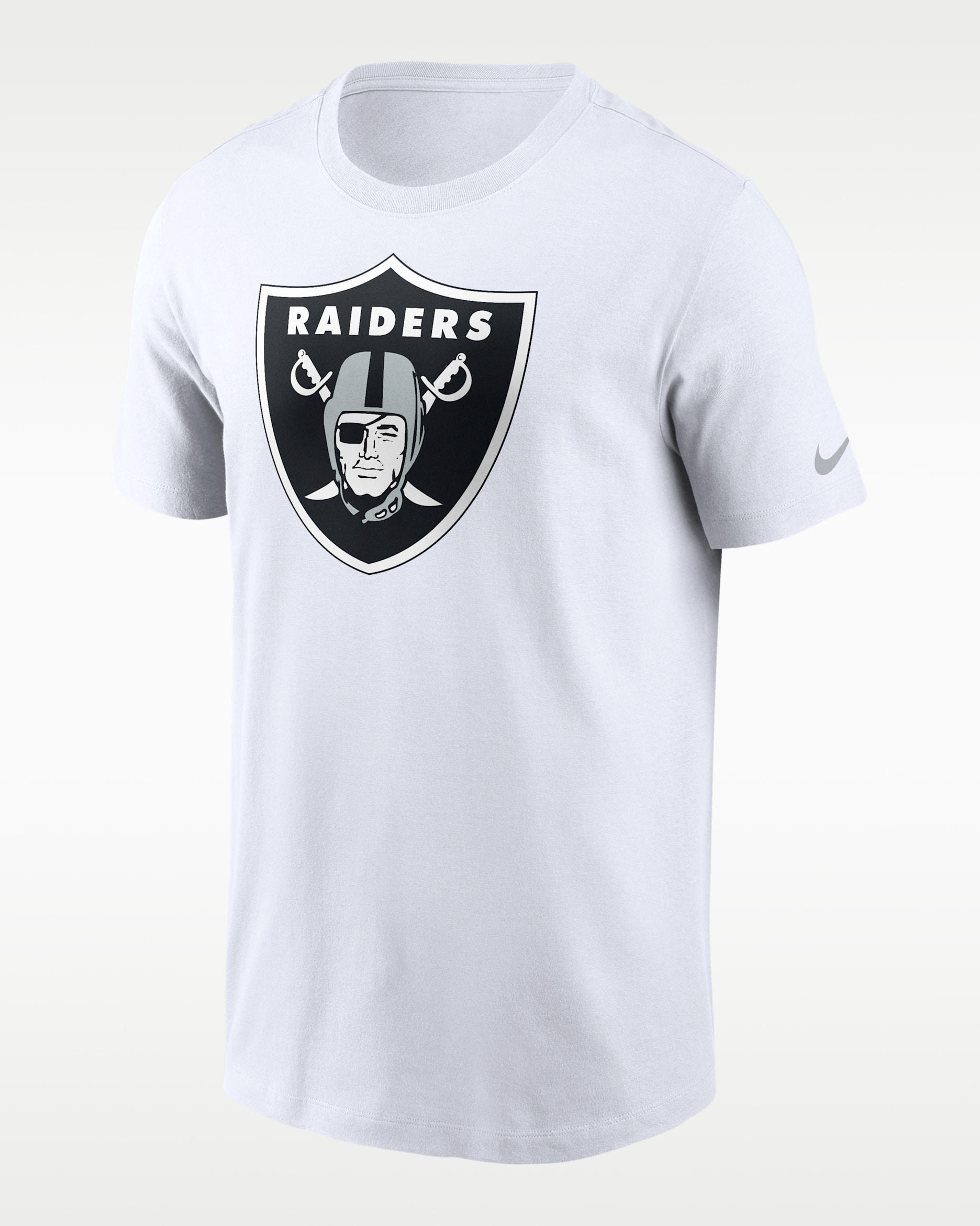 Playera Nike de la NFL para hombre Las Vegas Raiders Logo Essential - Blanco
