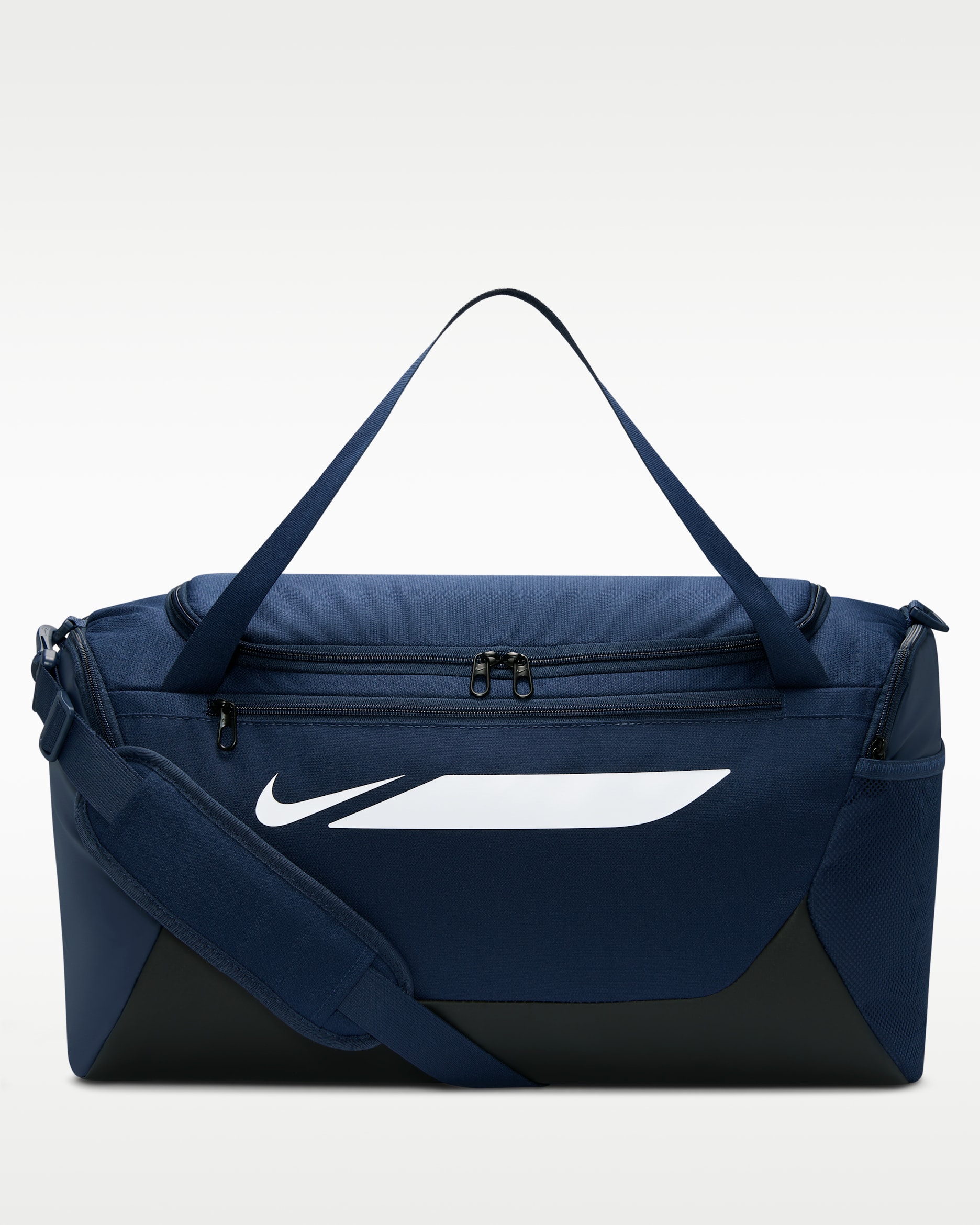 Sac de sport de football Nike Academy (petite taille, 40 L) - Midnight Navy/Noir/Blanc