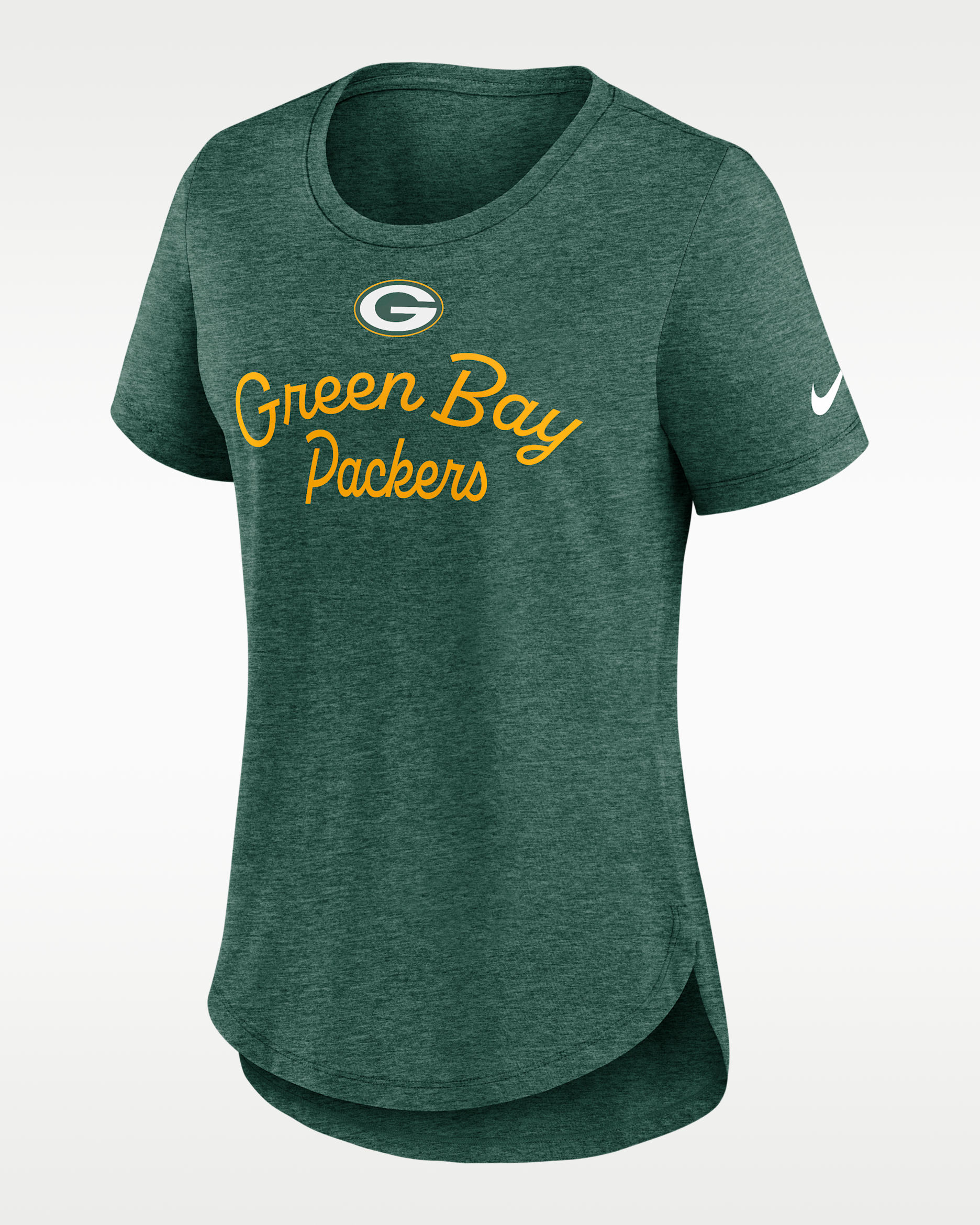 Green Bay Packers Script Women's Nike NFL T-Shirt - Green