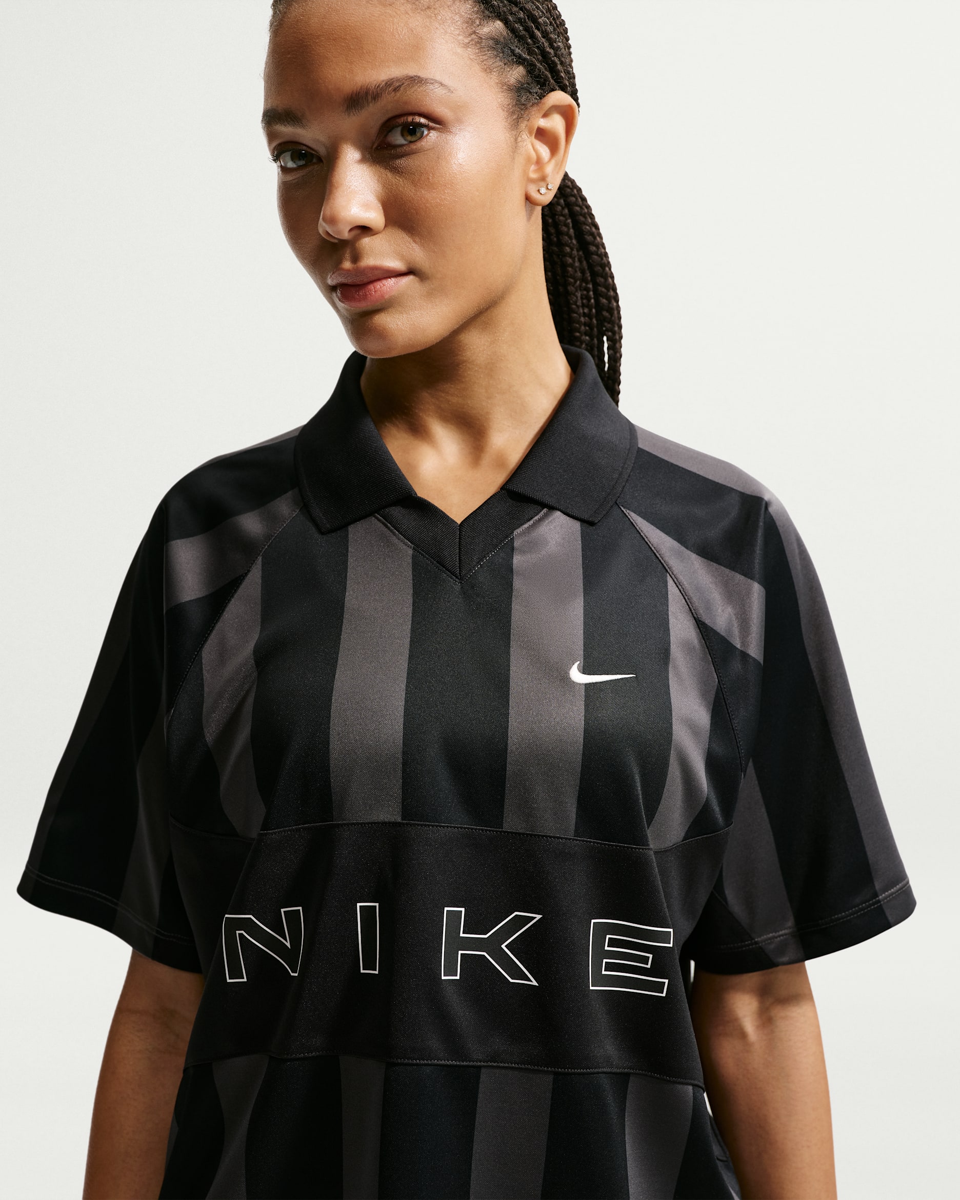 Nike Sportswear Women's Oversized Jersey - Black/Black/Black/Chalk